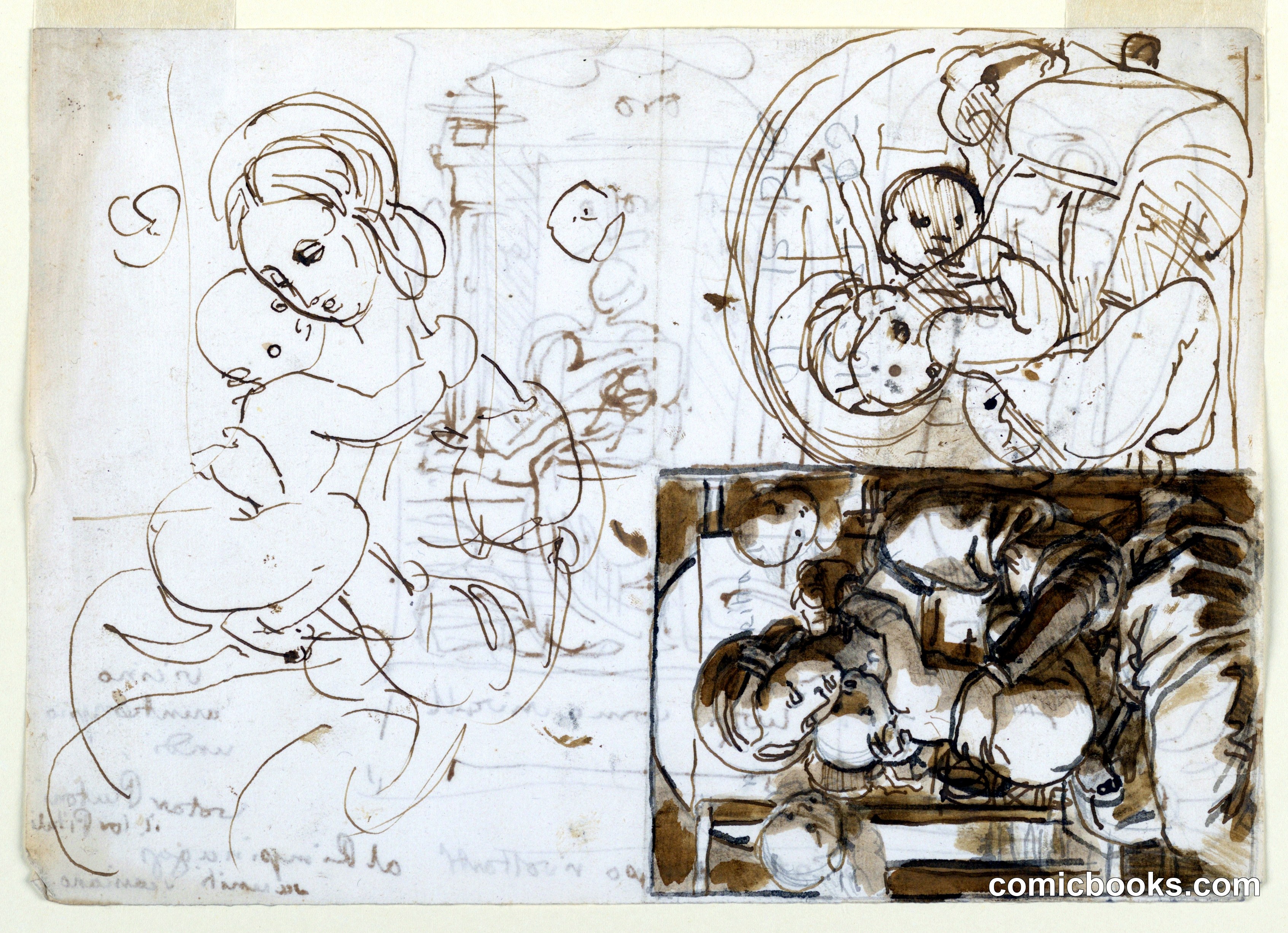 Study Sketches: Madonna and Child