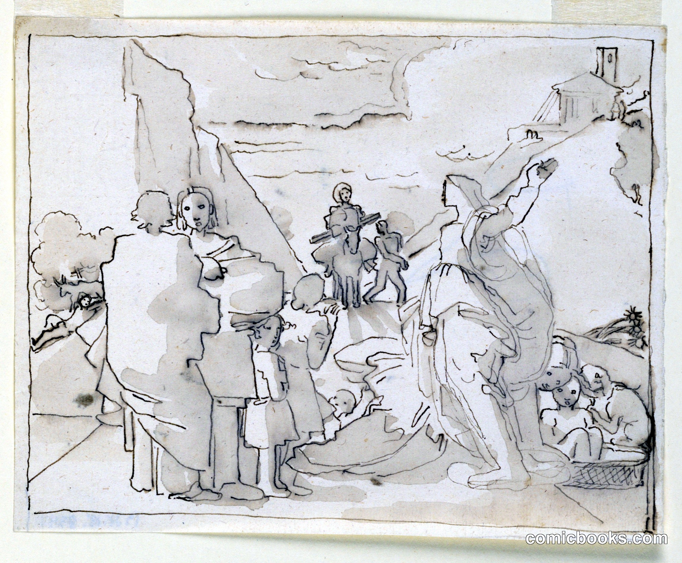 The Virgin Mother and Joseph Travelling