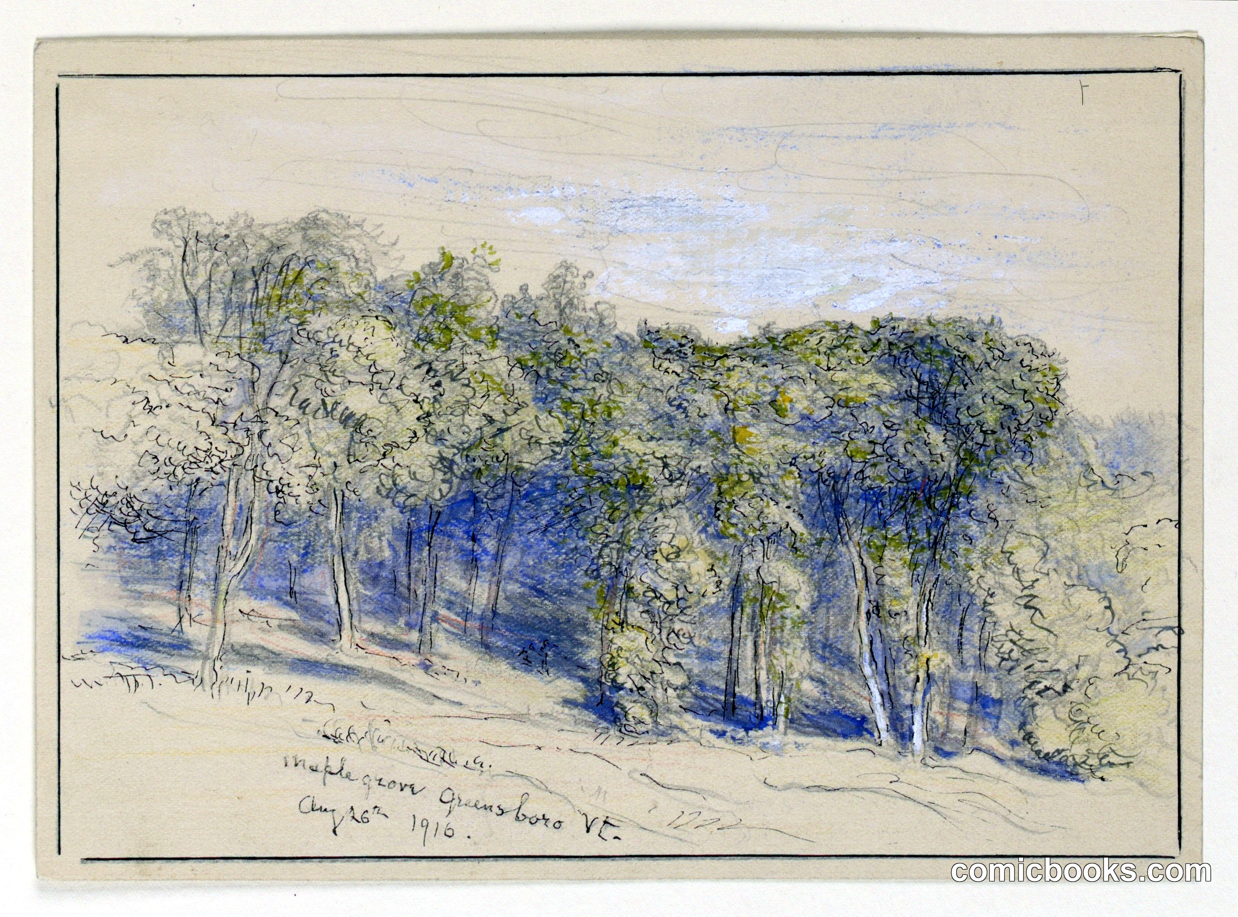 Study of Maple Grove, Greensboro, Vermont