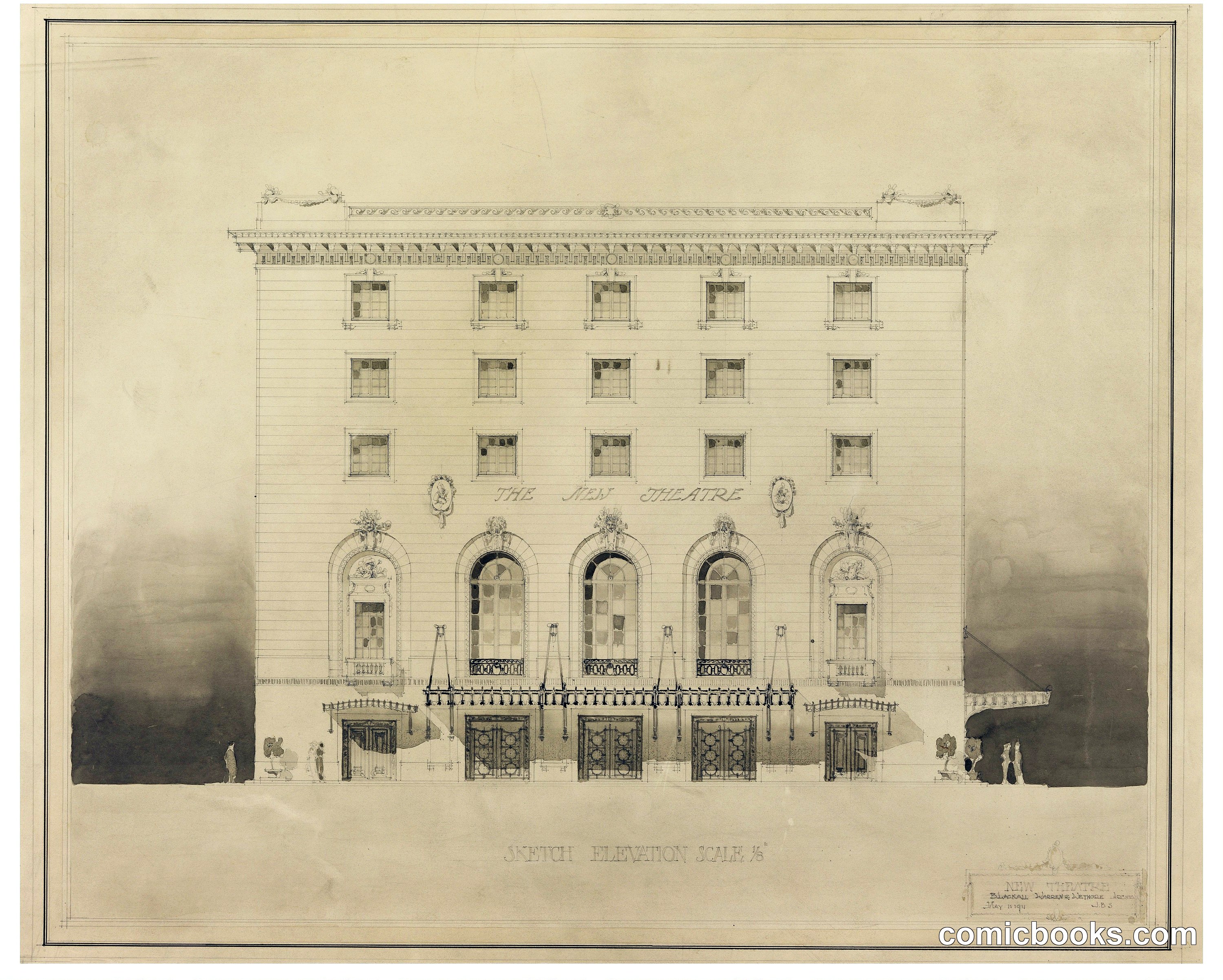 The New Theatre, Elevation Study