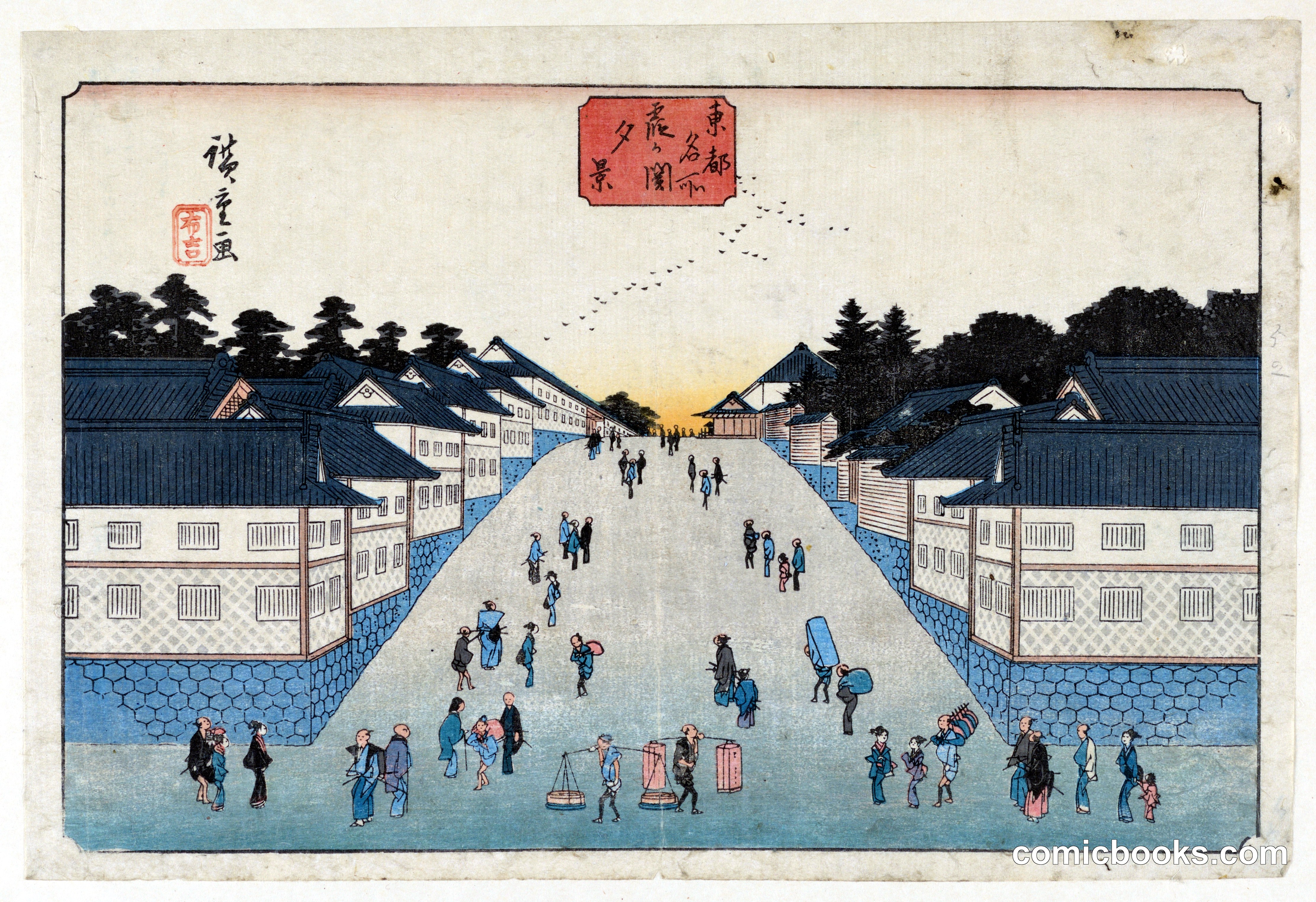 A Street Scene of Edo