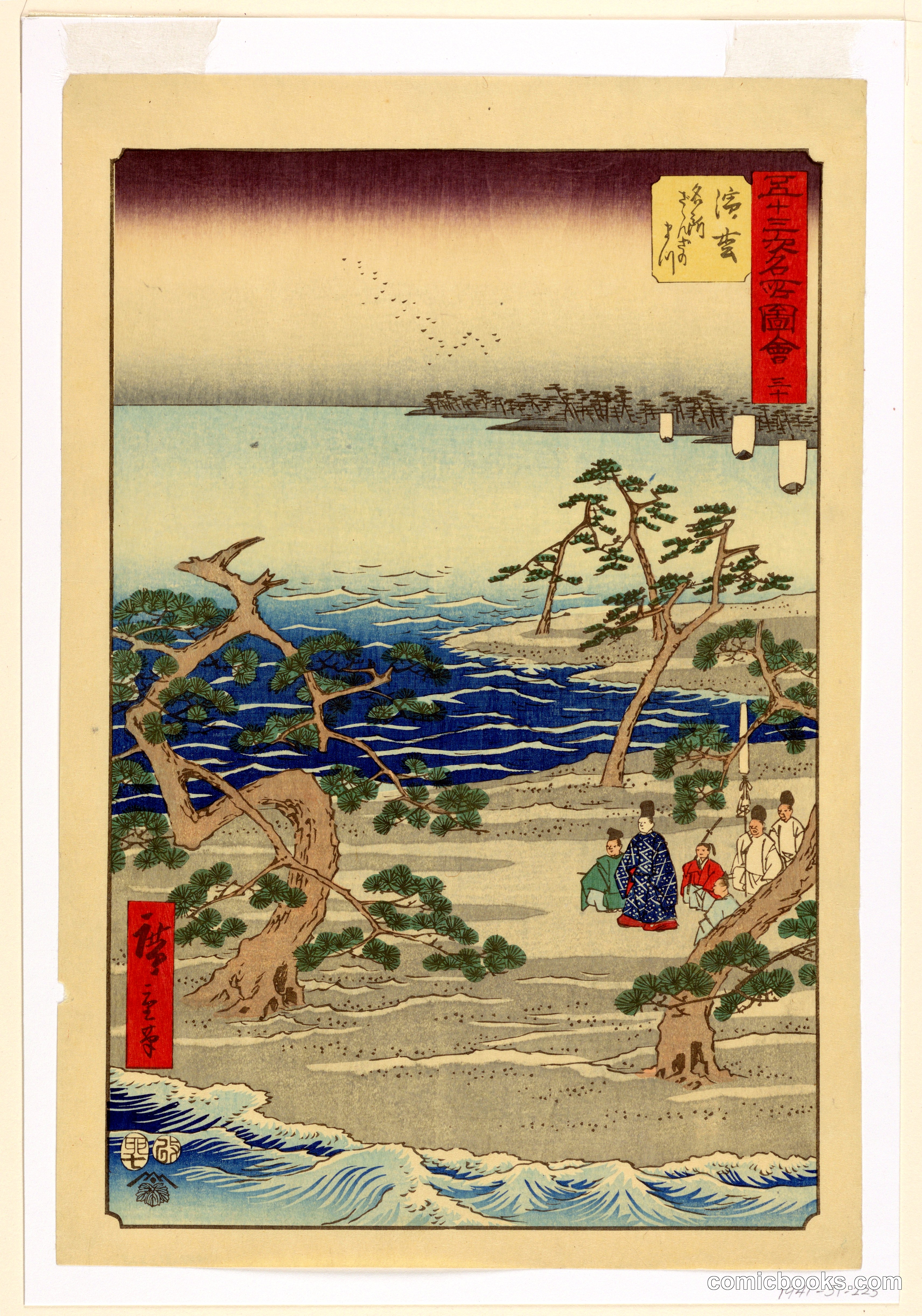 Priests Worshipping on the Ocean Shore