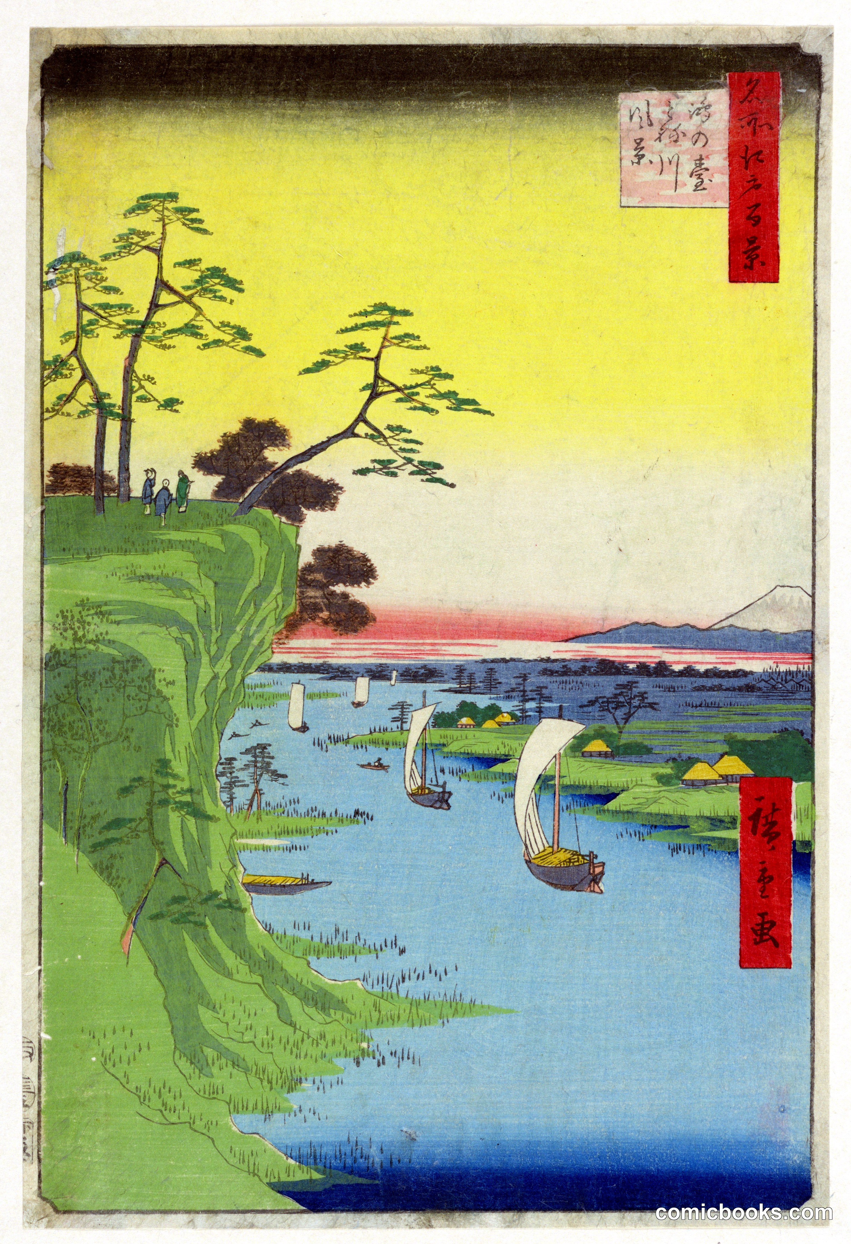 Kondai Tonegawa fukei from One Hundred Views of Edo
