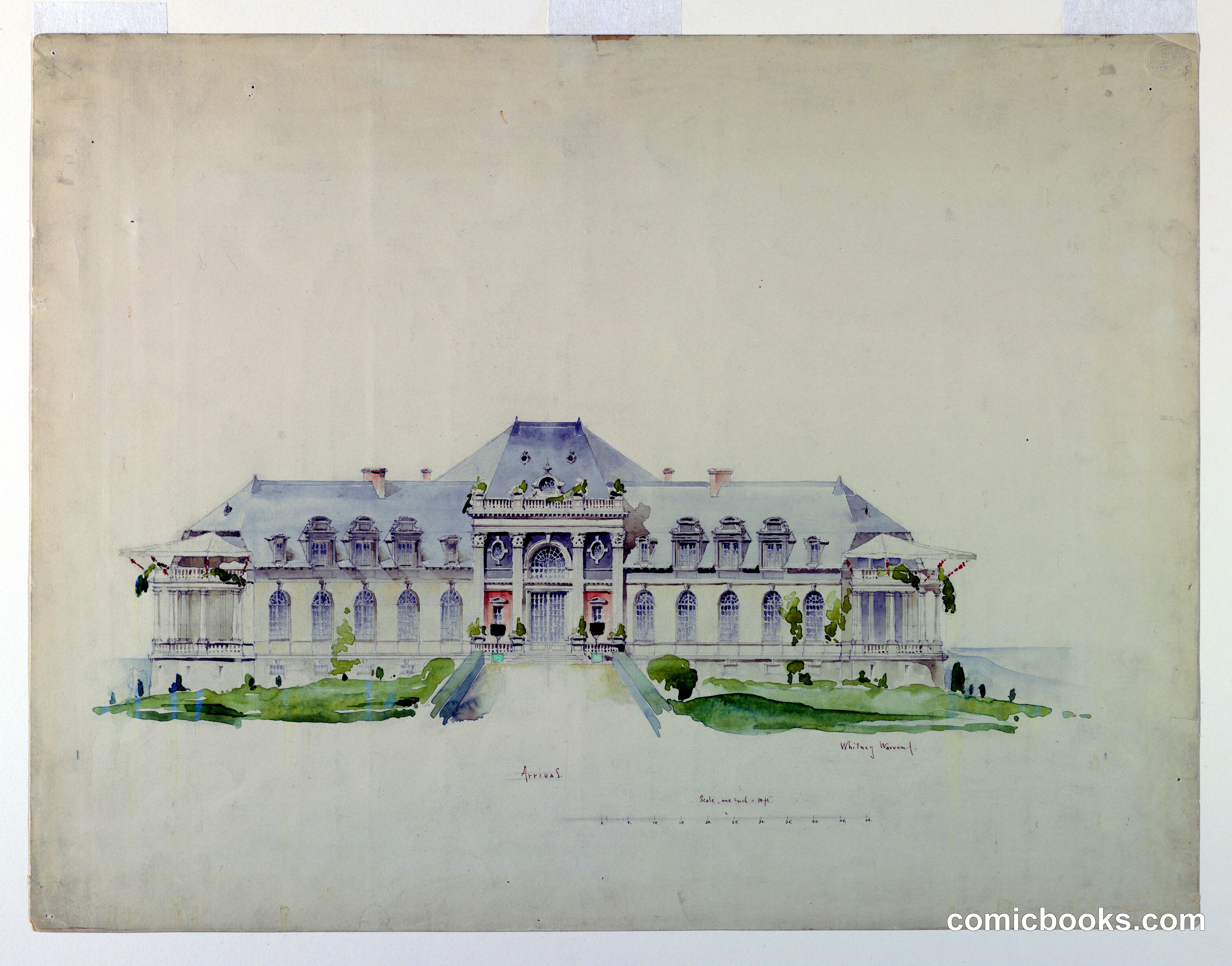Front Elevation of the Newport Country Club