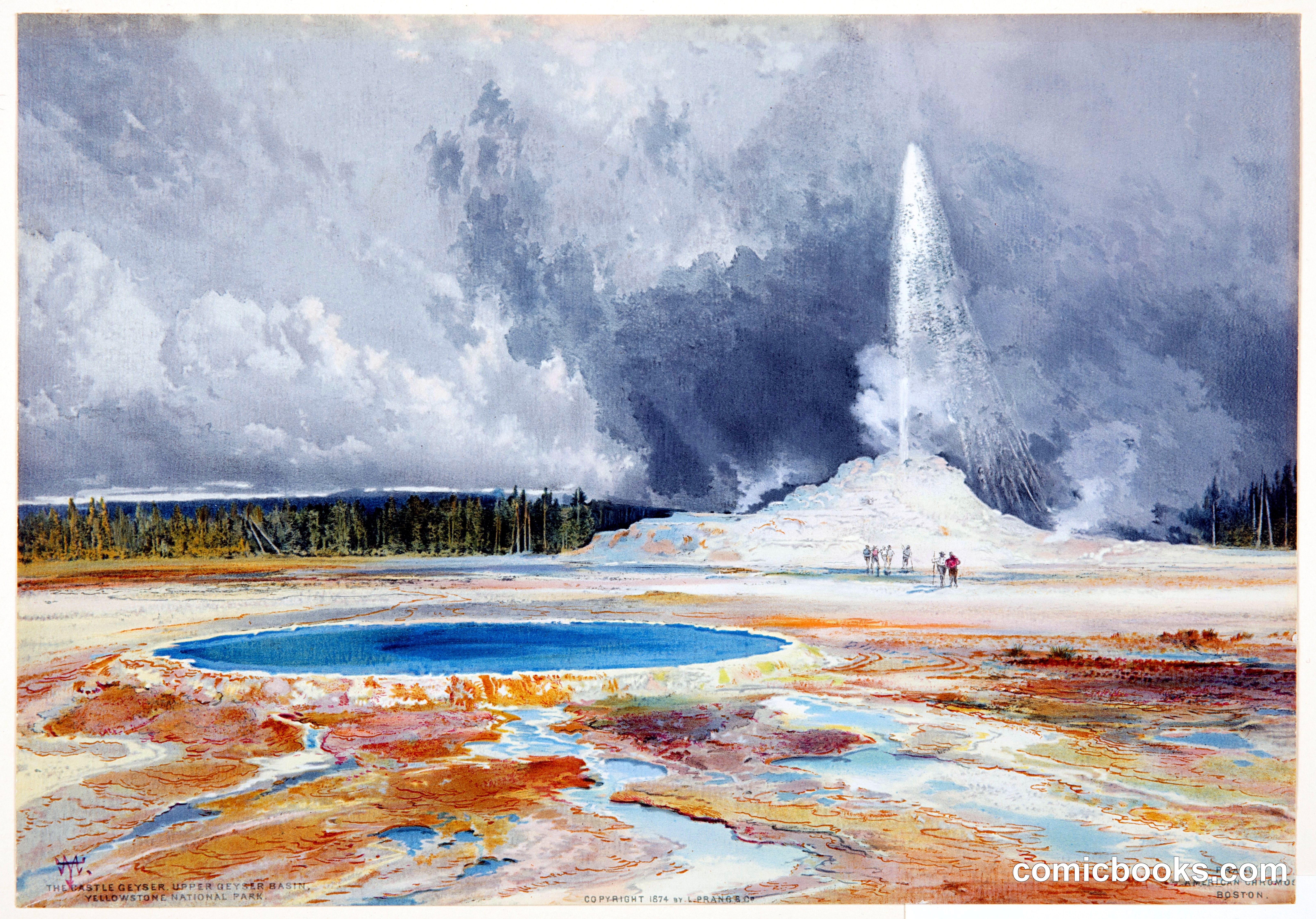 Castle Geyser, Upper Geyser Basin, Yellowstone National Park