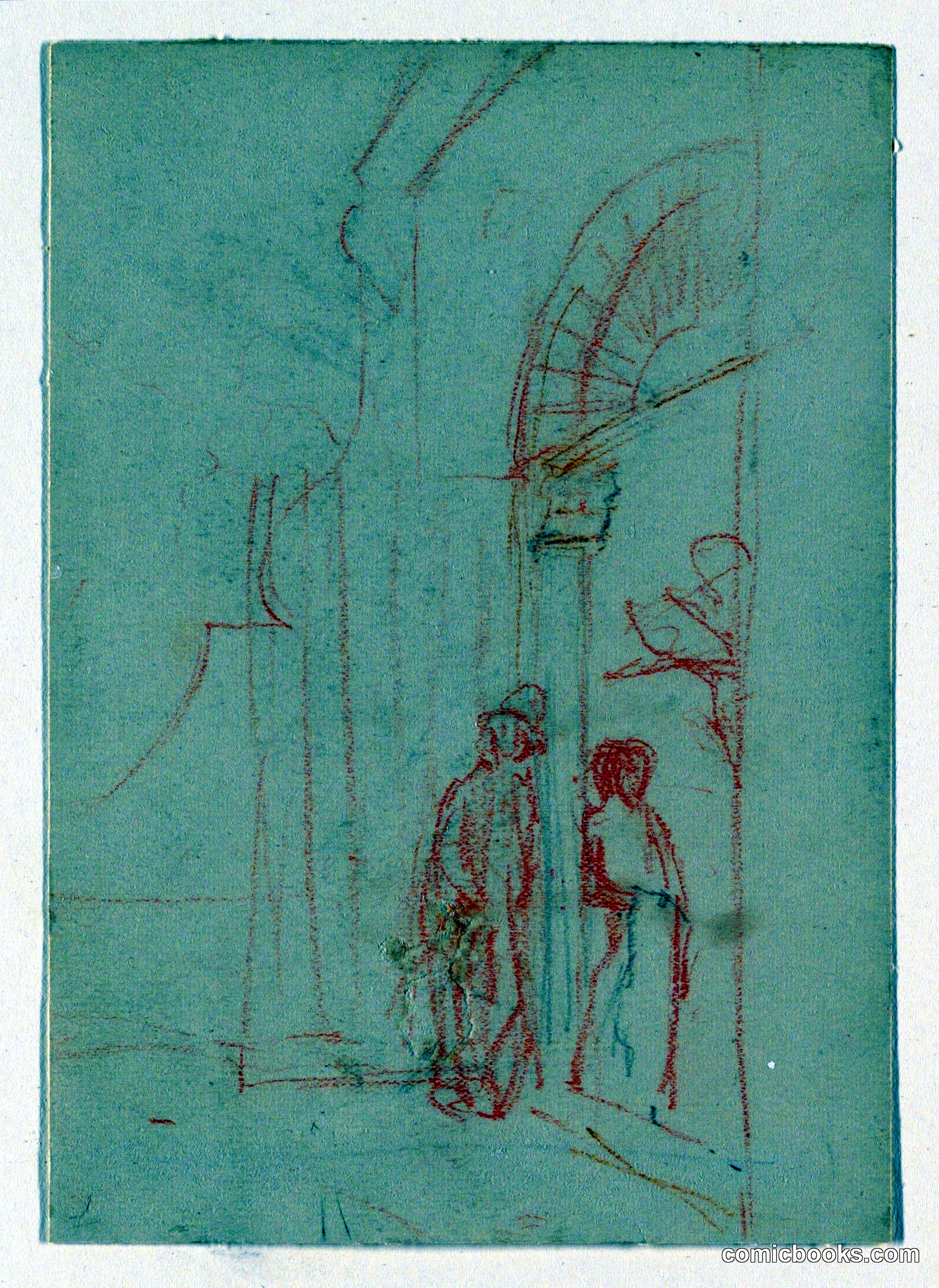 Sketch: At a Gate