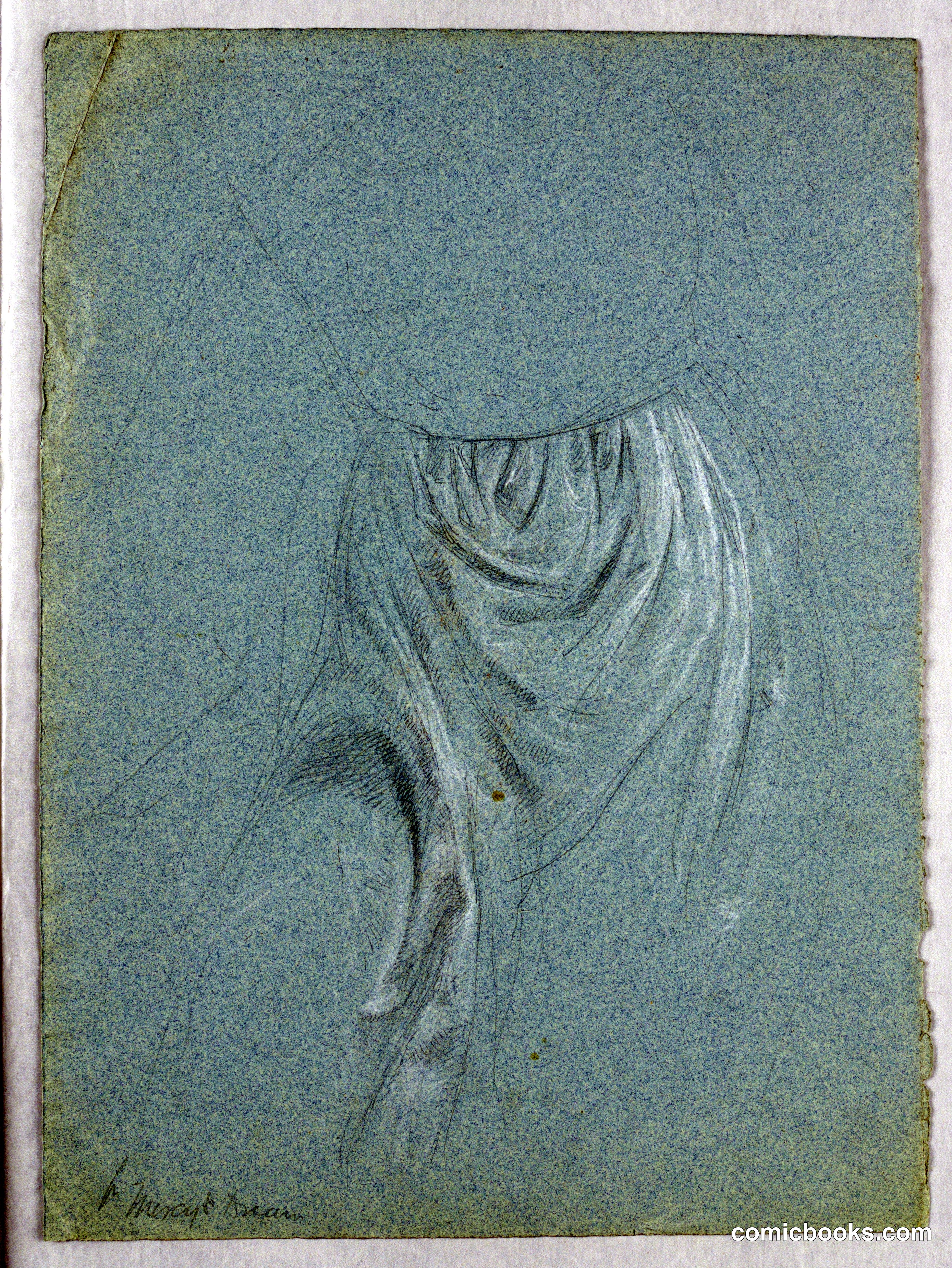 Drapery Study for Angel in 'Mercy's Dream'