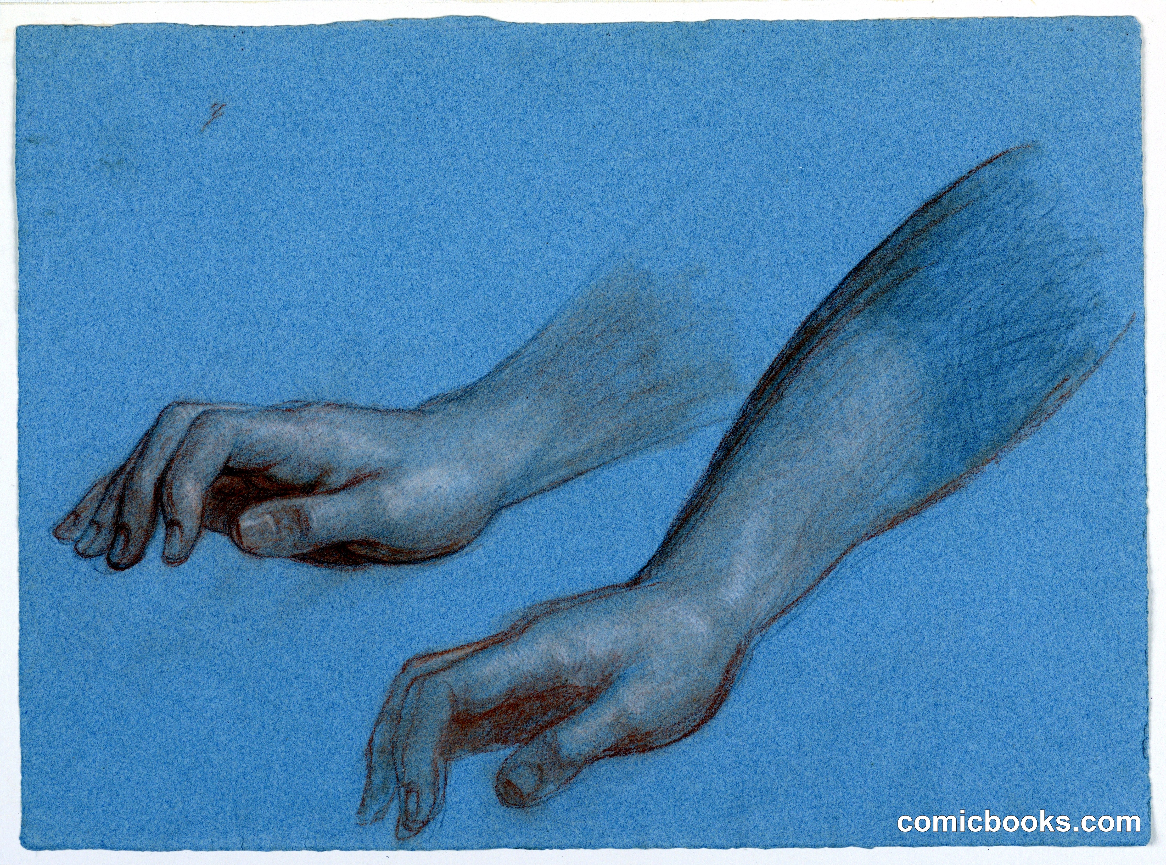 Study of Angel's Hand for "Mercy's Dream"