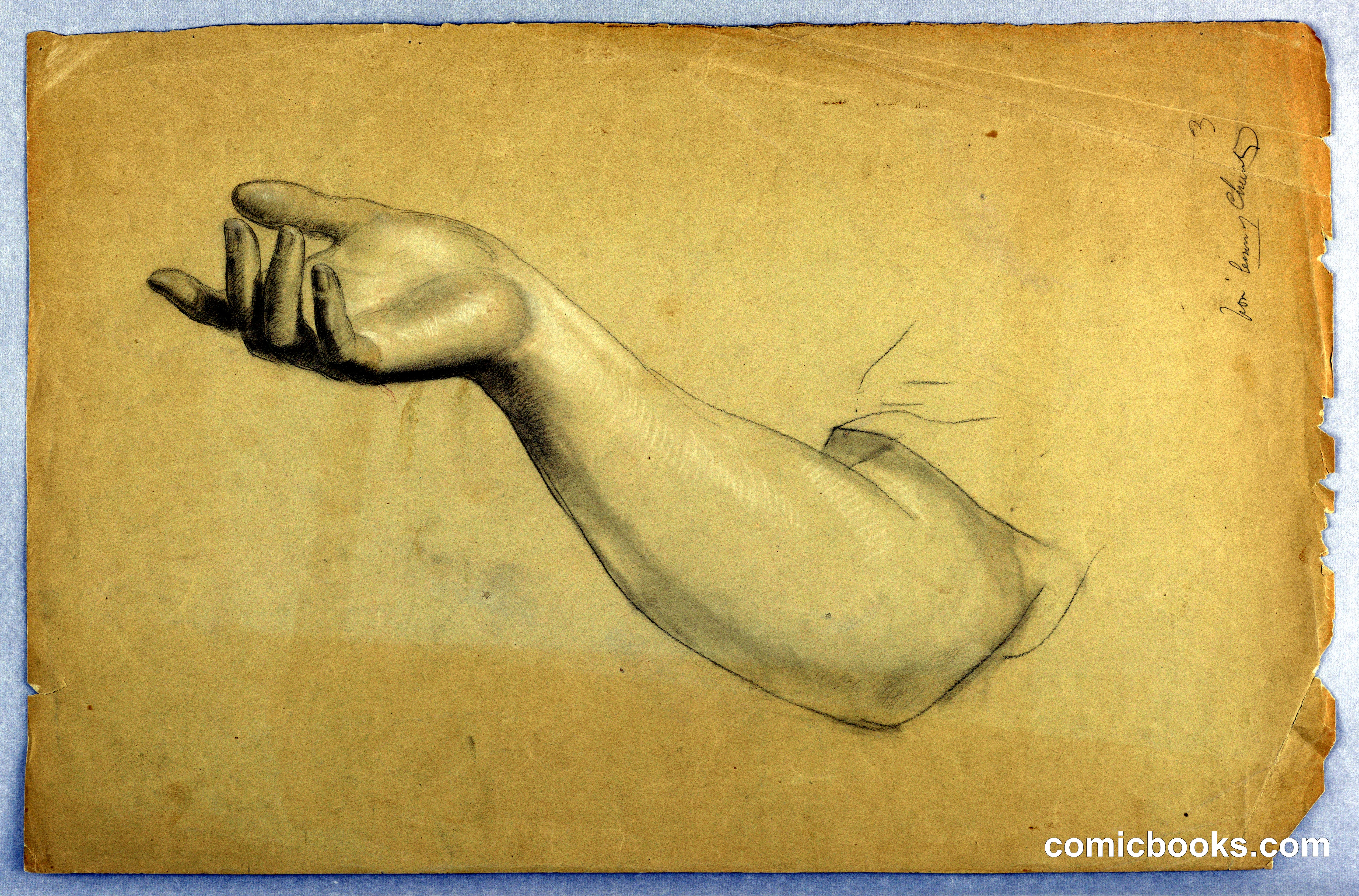 Study of Right Hand for 'Lesson of Charity'