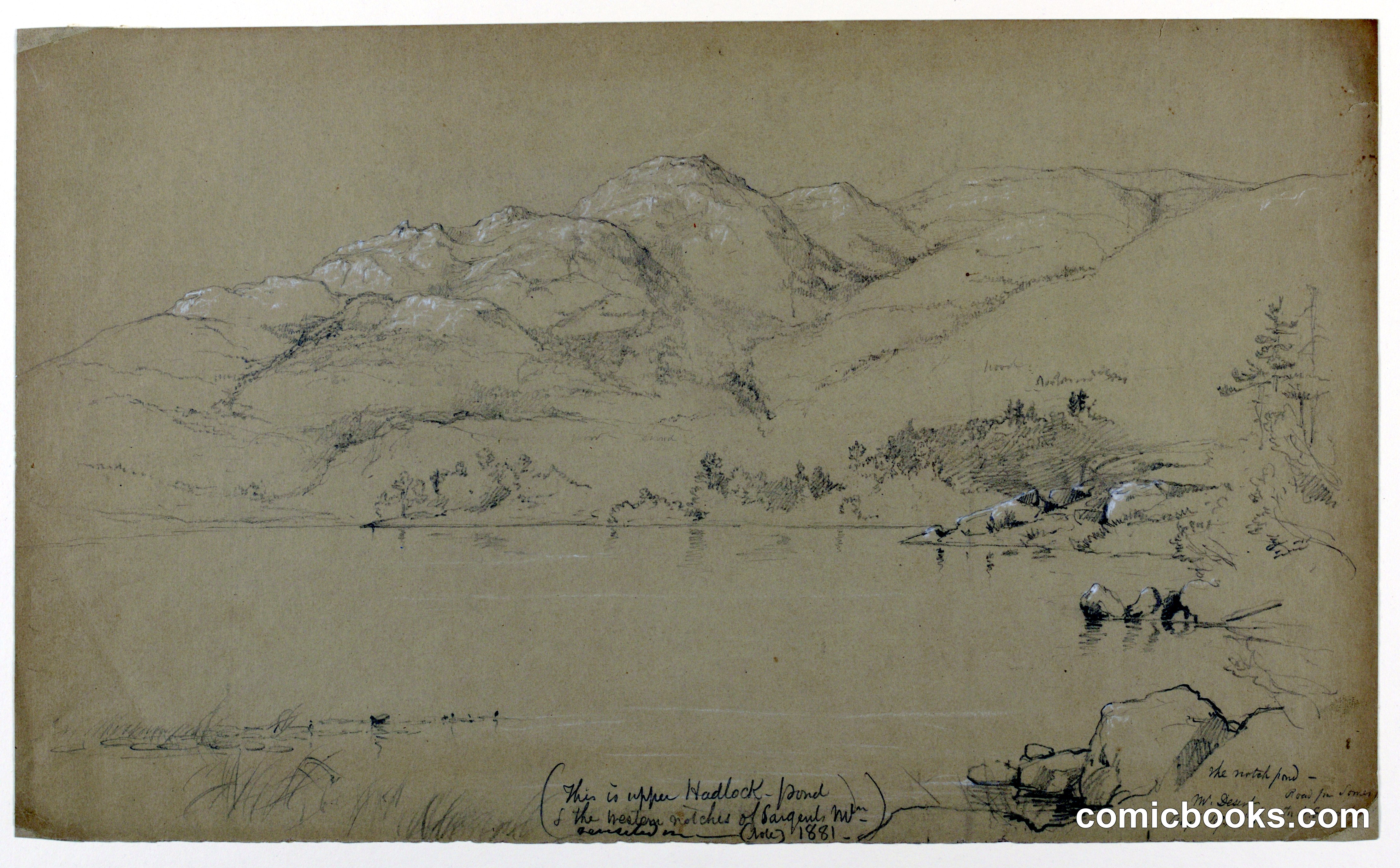 Landscape Sketch, Mount Desert, Maine