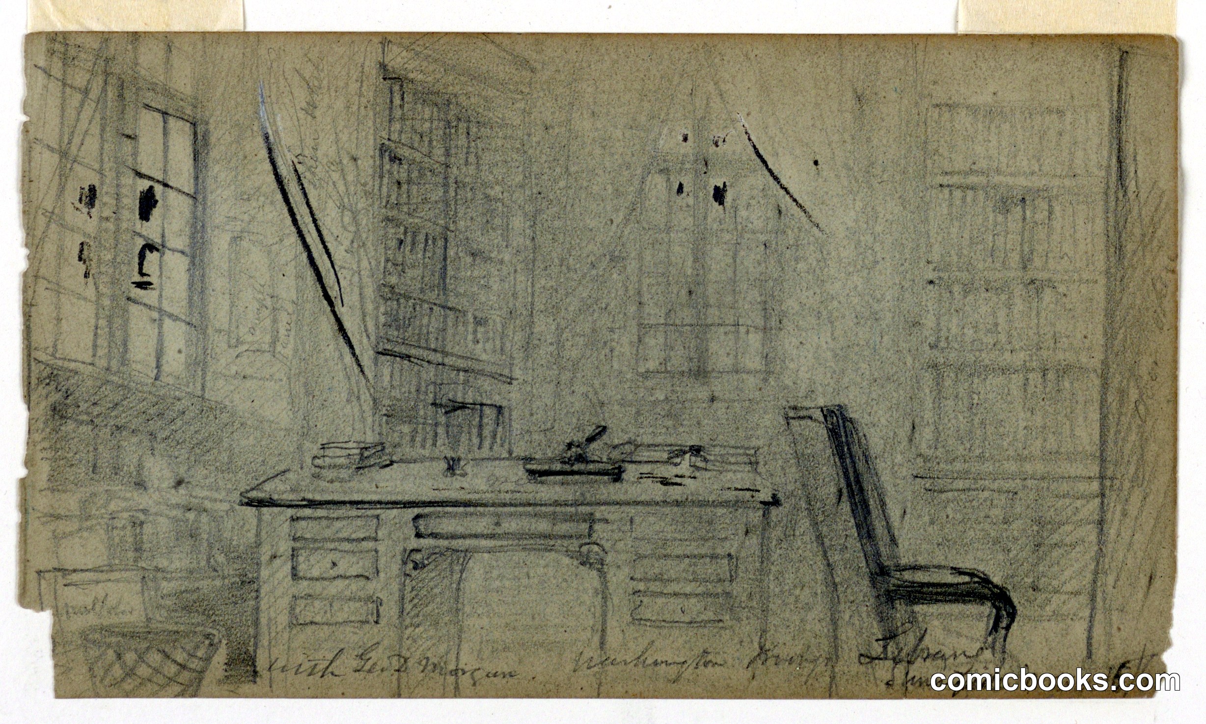 Washington Irving's Library at Sunnyside