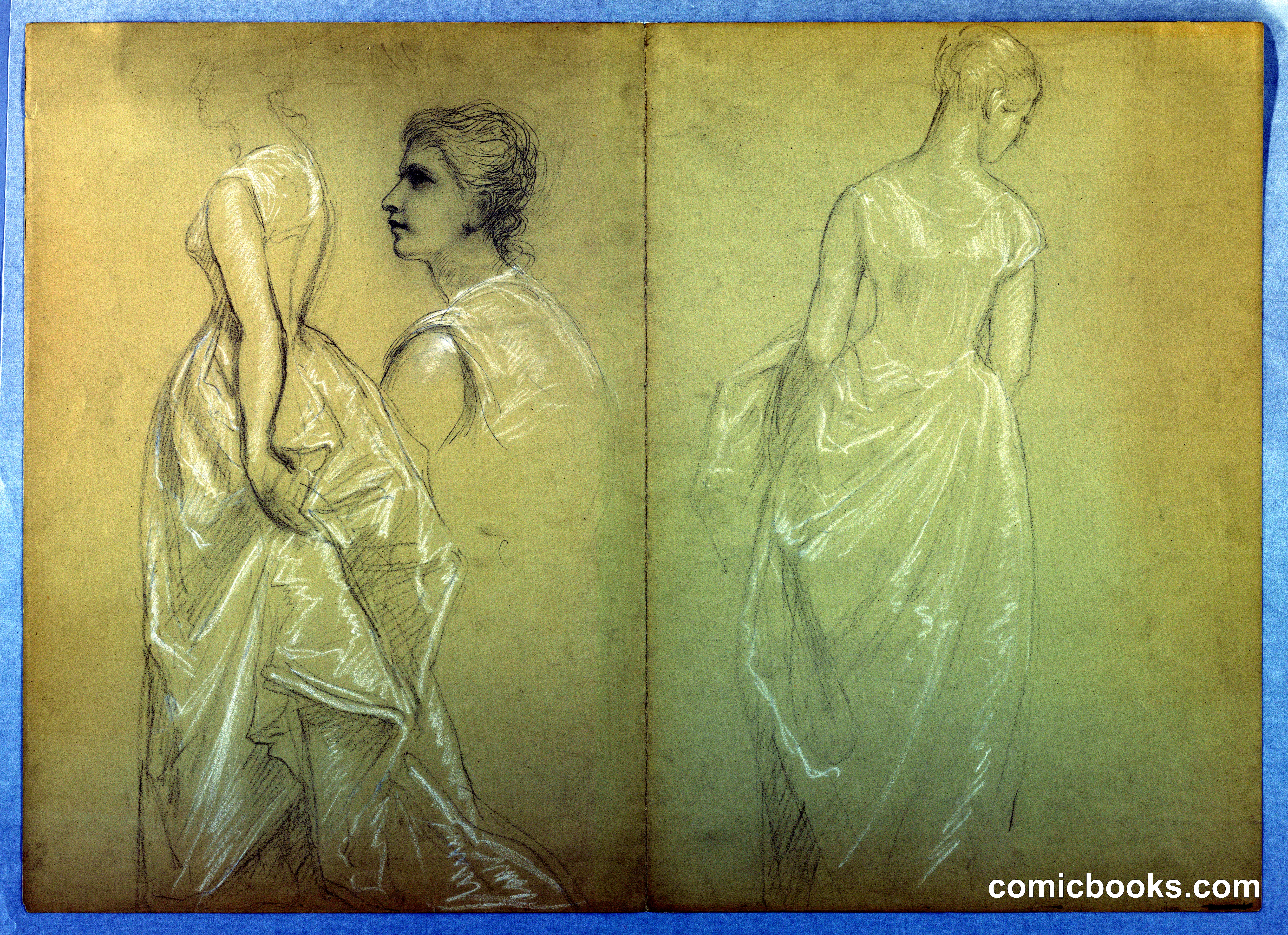 Study of Mrs. Winthrop for 'Lady Washington's Reception Day'