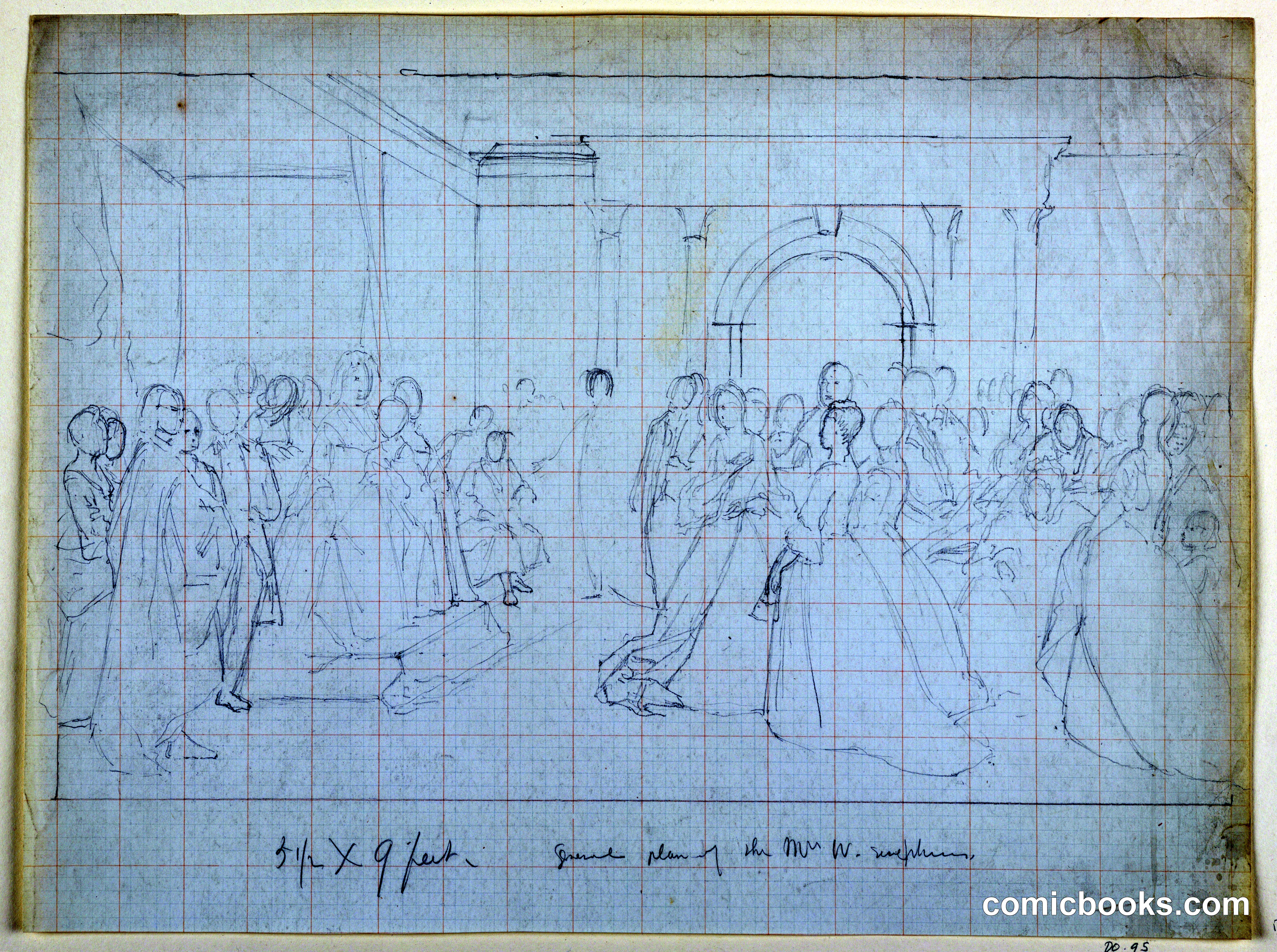 General Plan for 'The Republican Court' (Lady Washington's Reception Day)