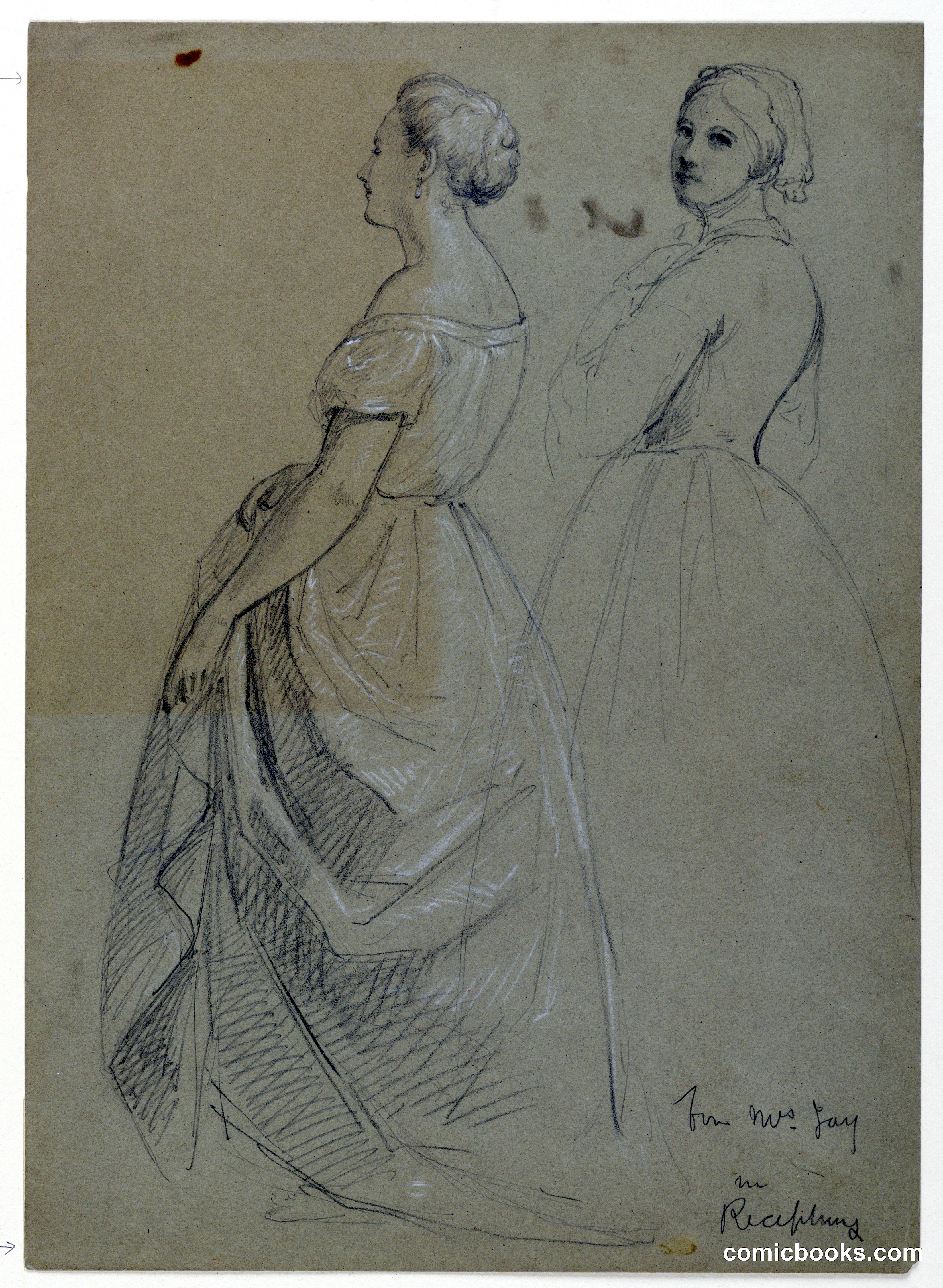 Study of Mrs. Jay for 'The Republican Court' (Lady Washington's Reception Day)