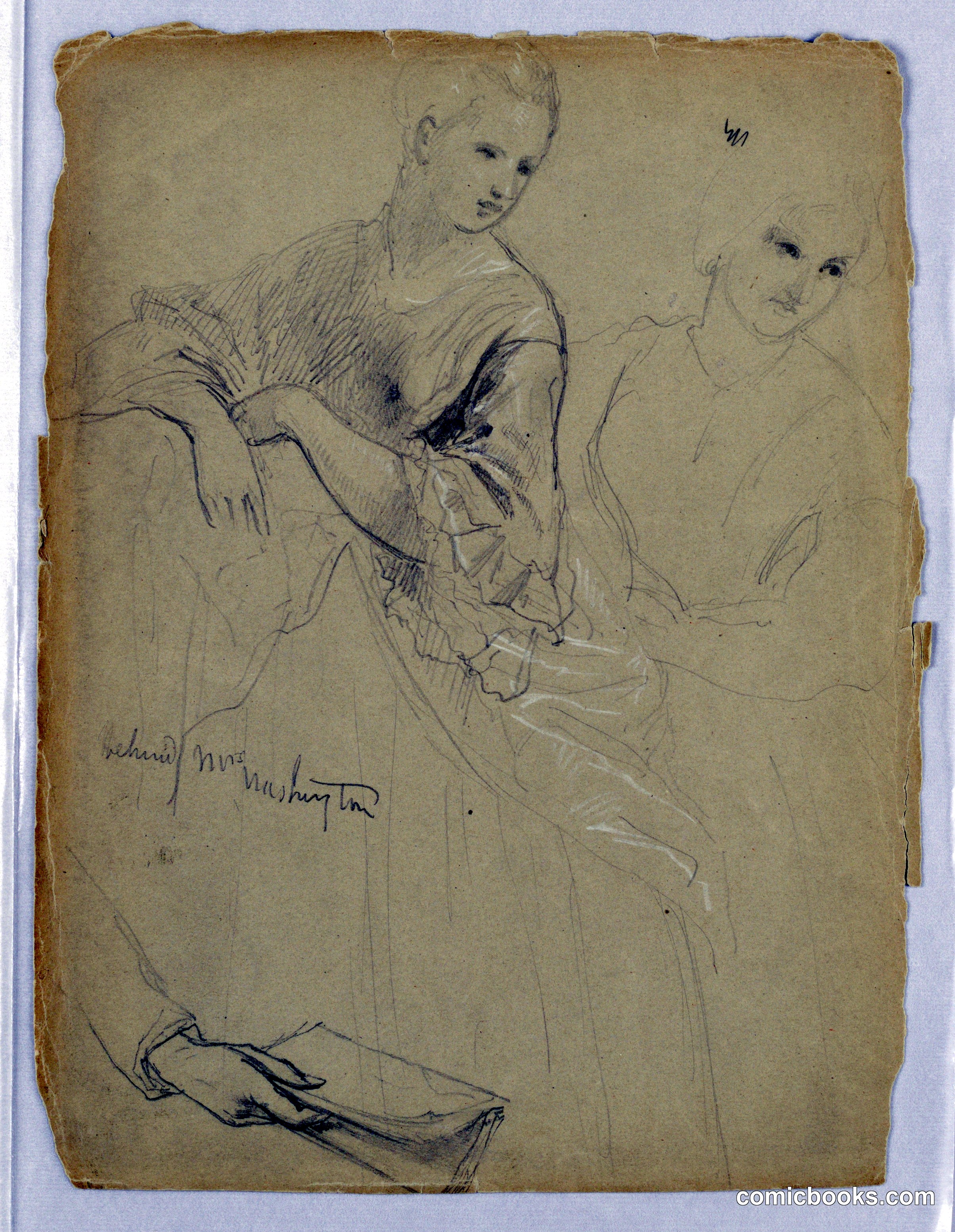 Study of Standing Woman for 'The Republican Court'