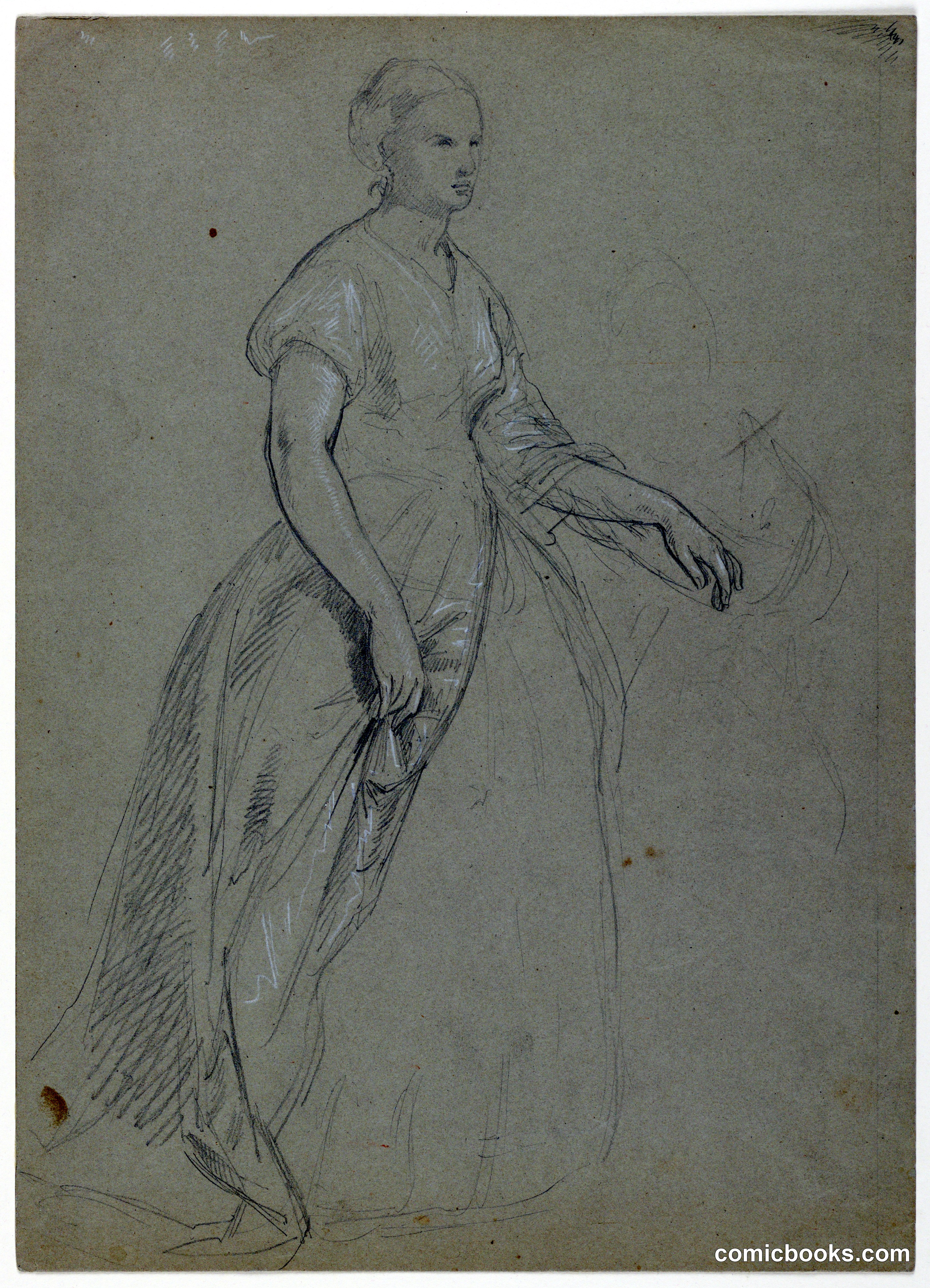 Study of Standing Woman for 'The Republican Court'