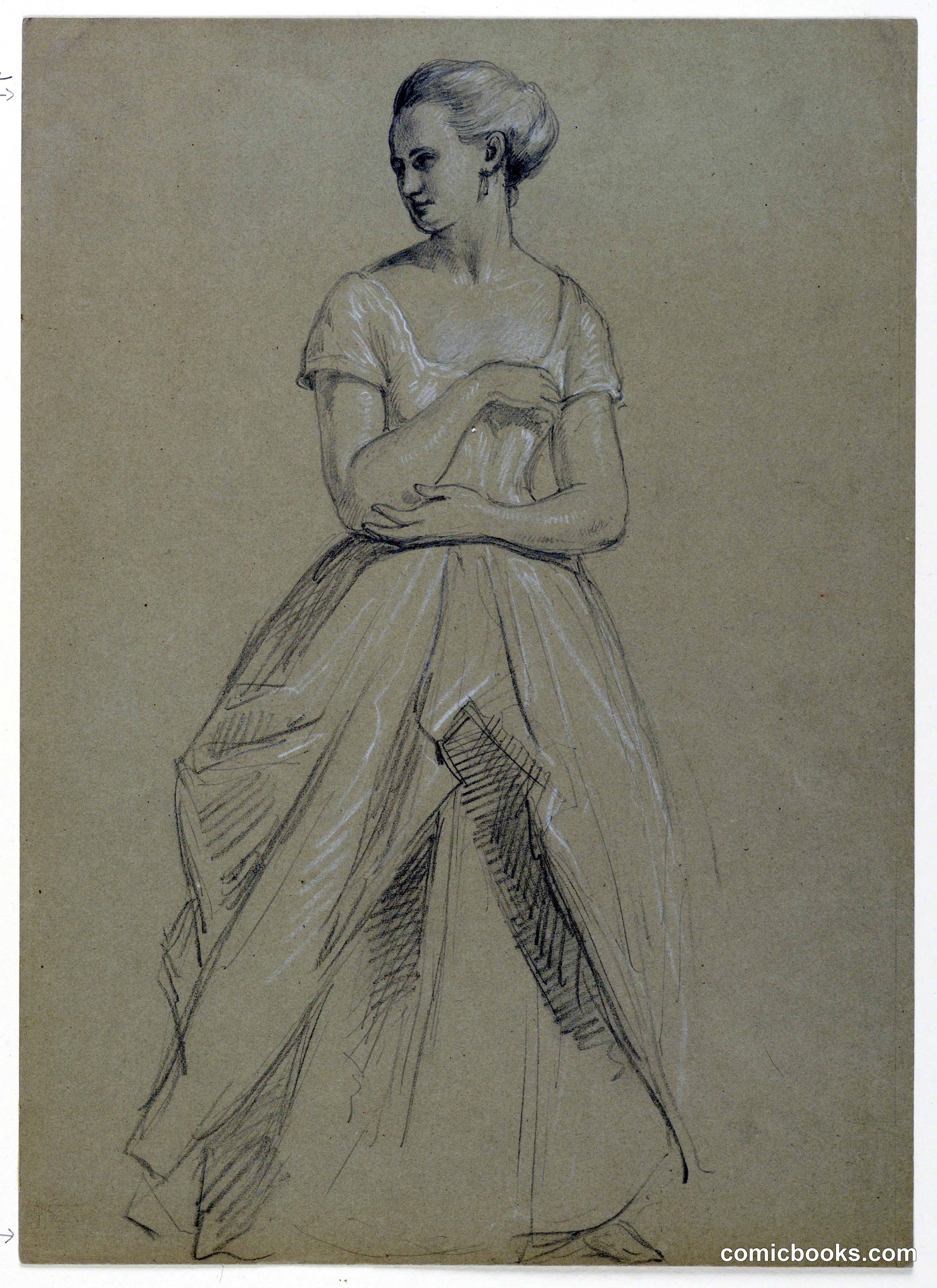 Study of Mrs. Bingham for "The Republican Court"