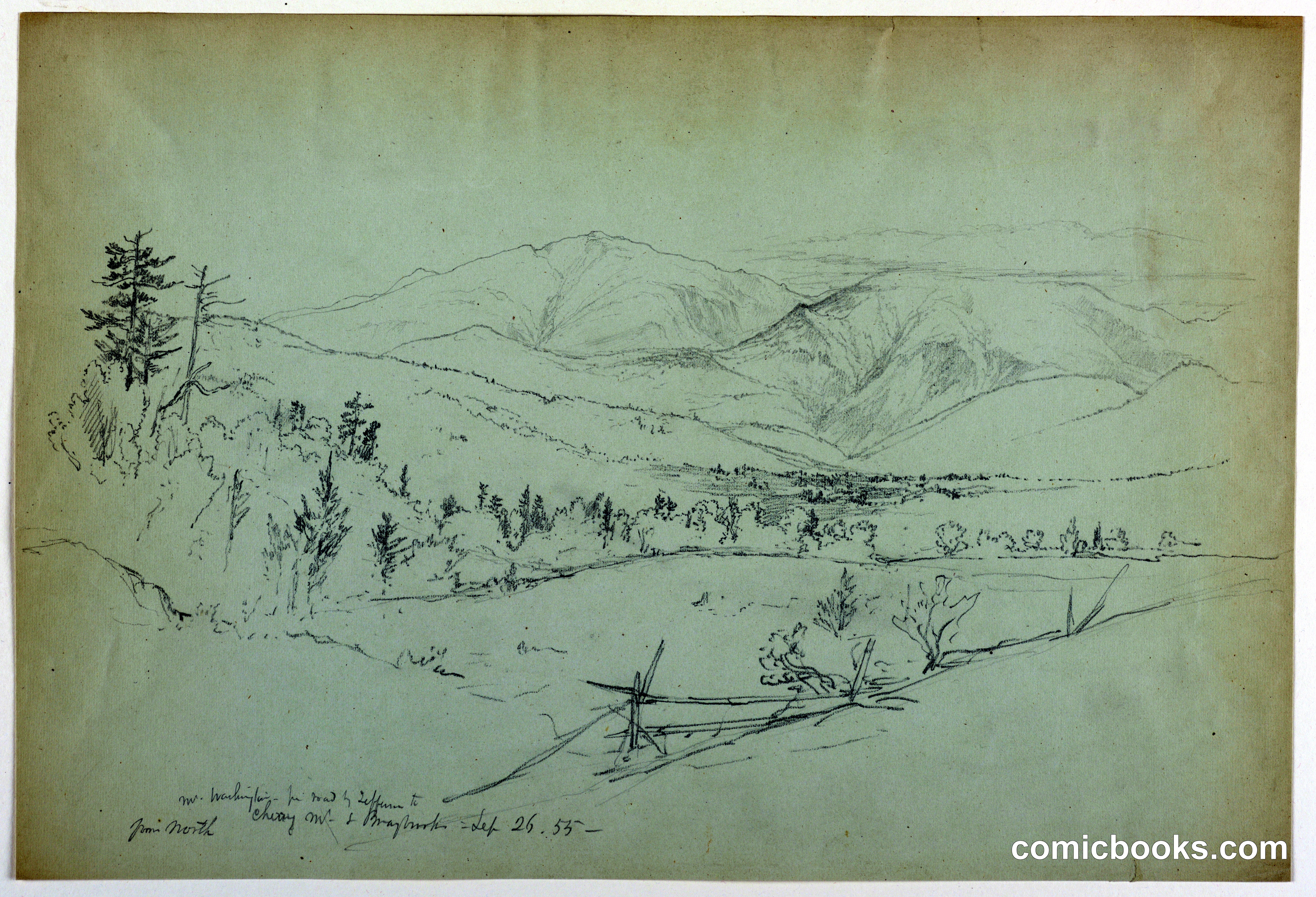 Mount Washington from Road by Jefferson, New Hampshire