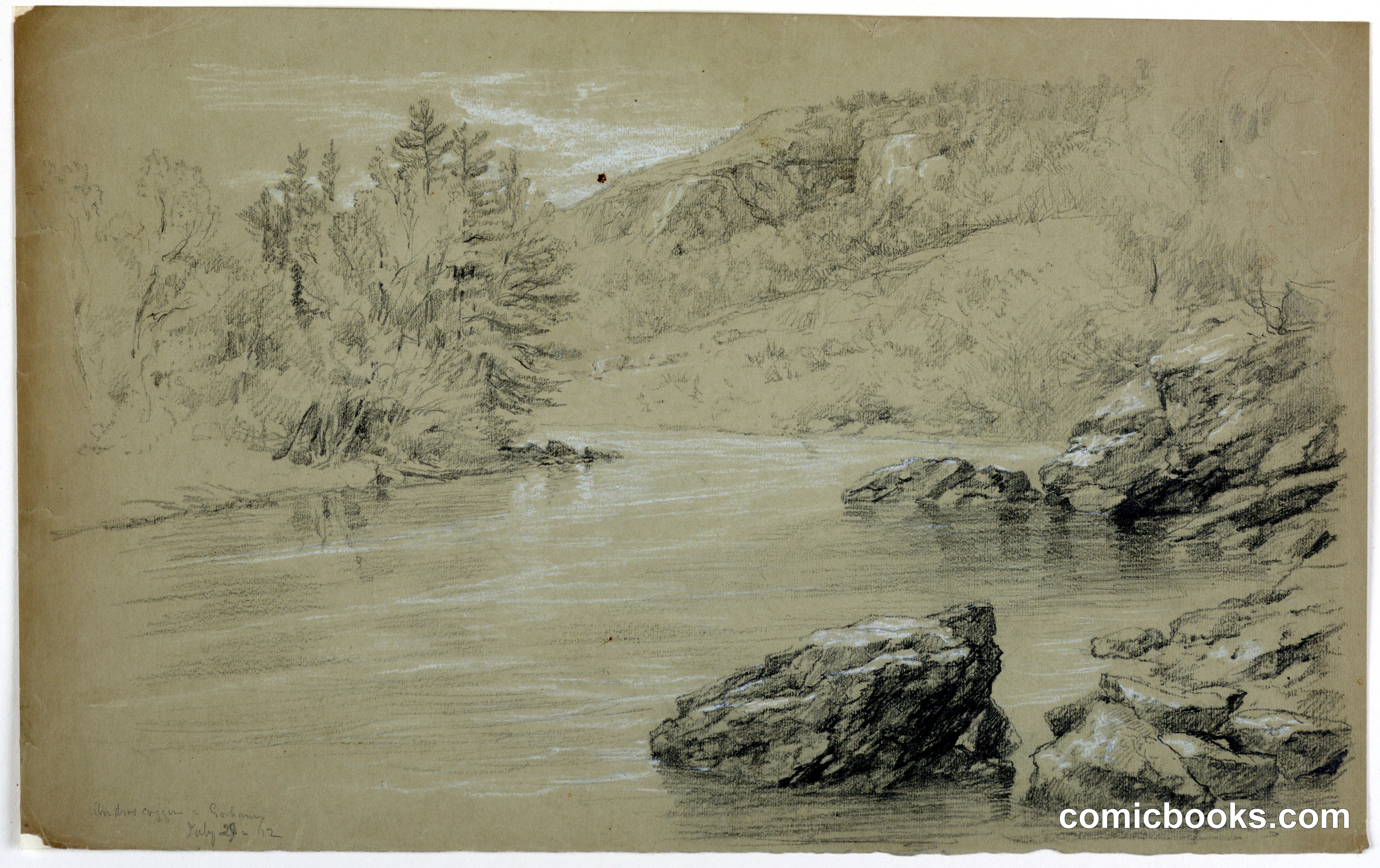 The Androscoggin River at Gorham, New Hampshire