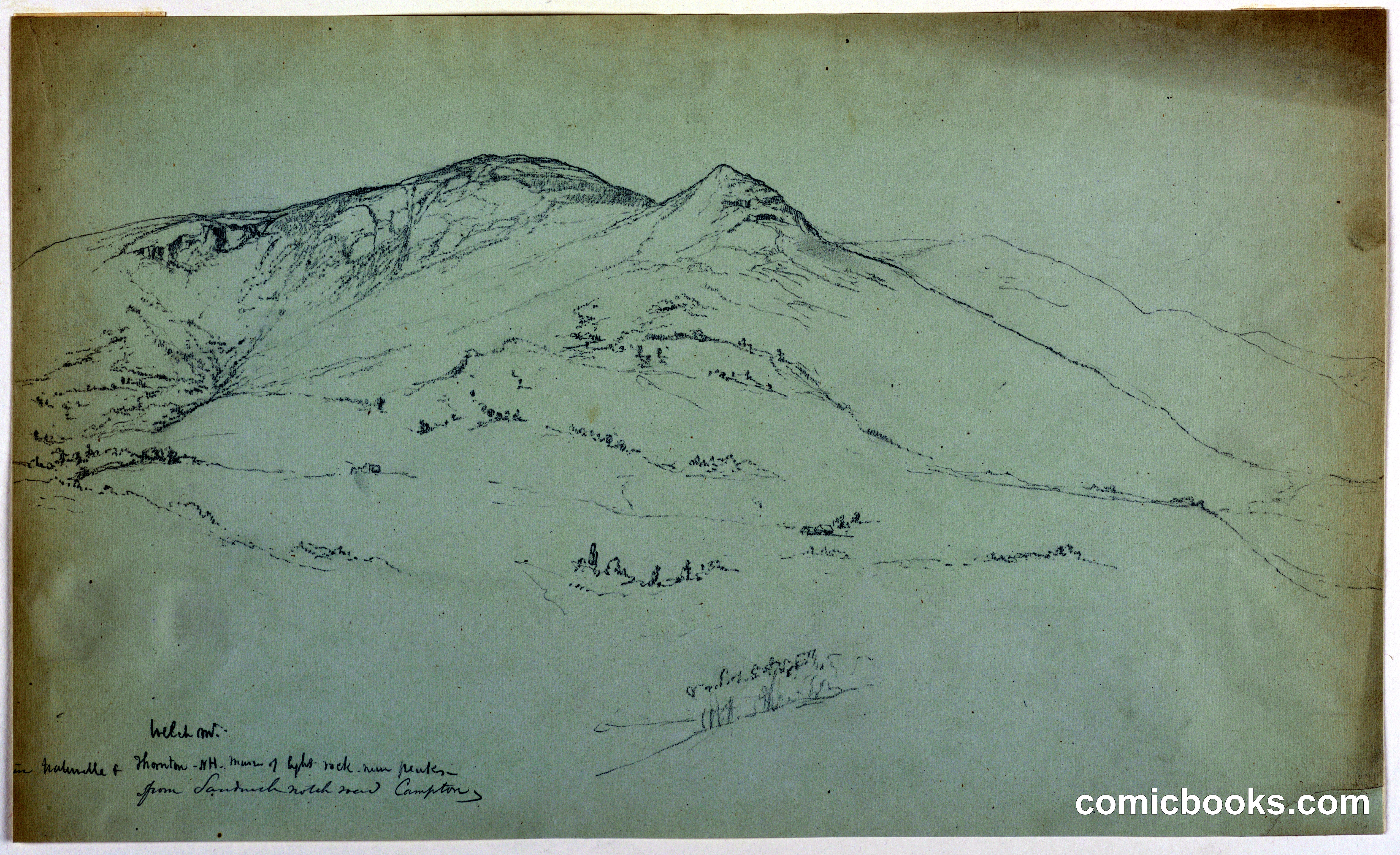 Welch Mountain in Waterville and Thornton, New Hampshire, from Sandwich Notch Road, Campton