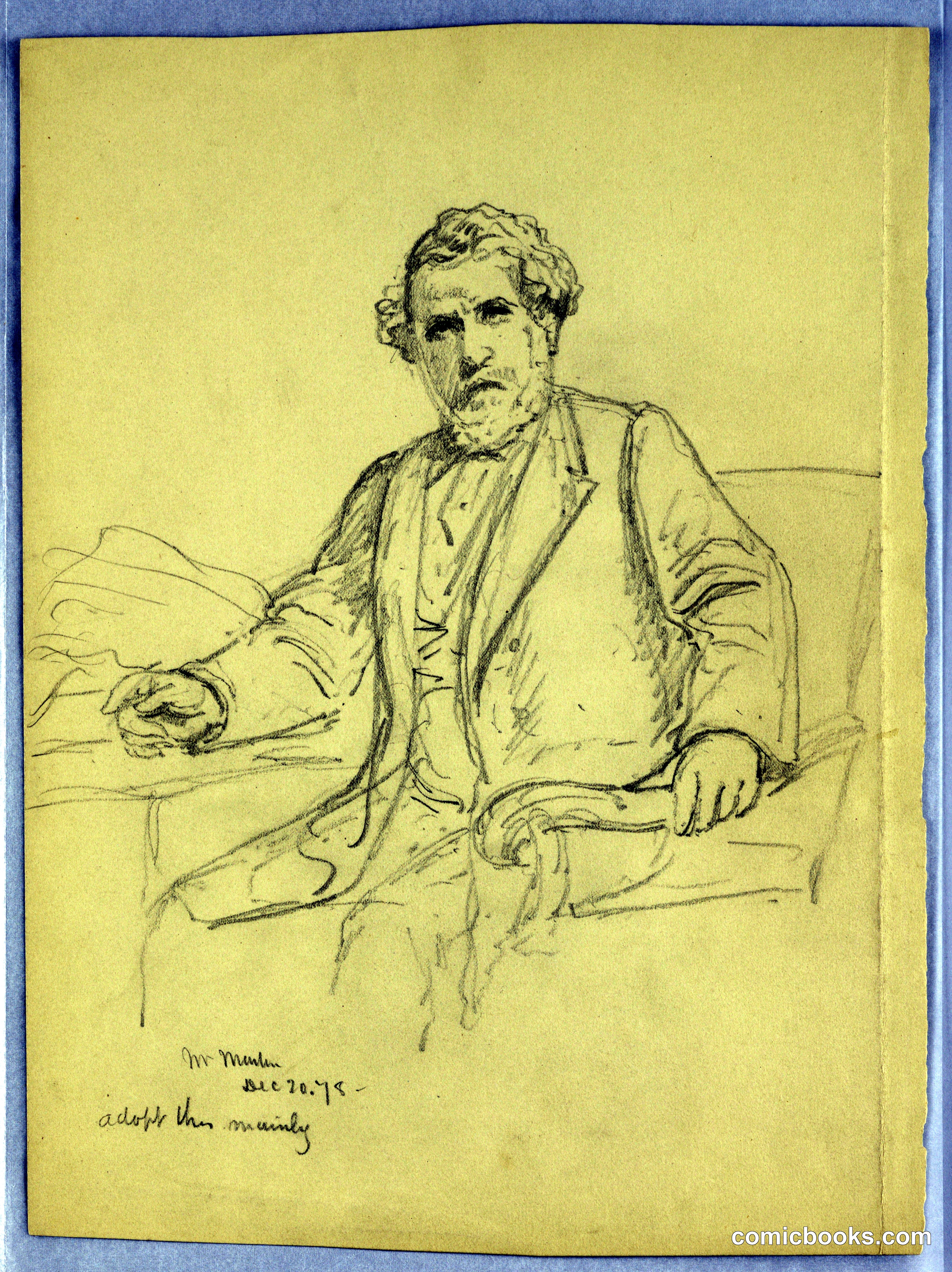 Study for Portrait of Charles J. Martin