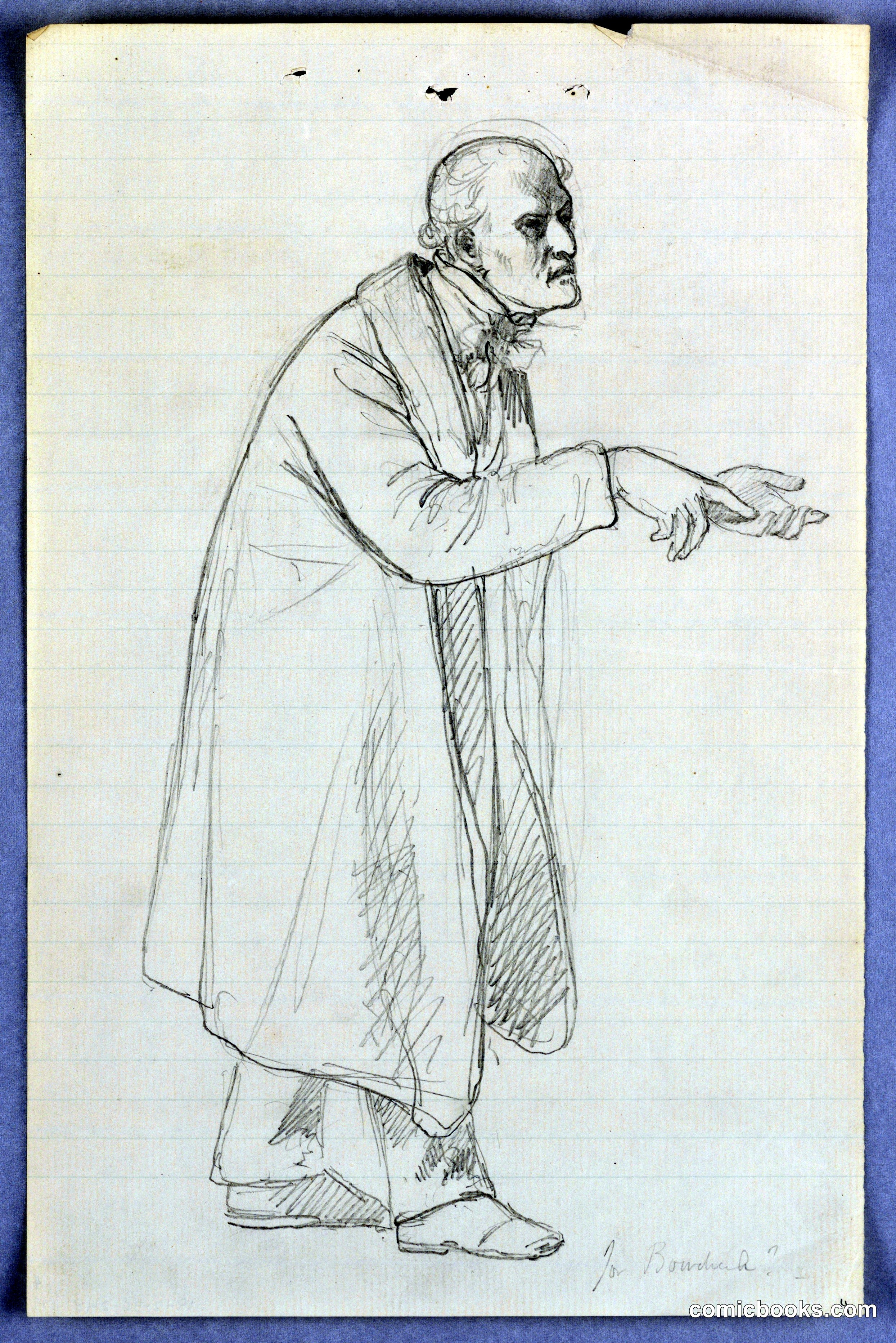 Study of Nathaniel Bowditch for 'Scientific Group'