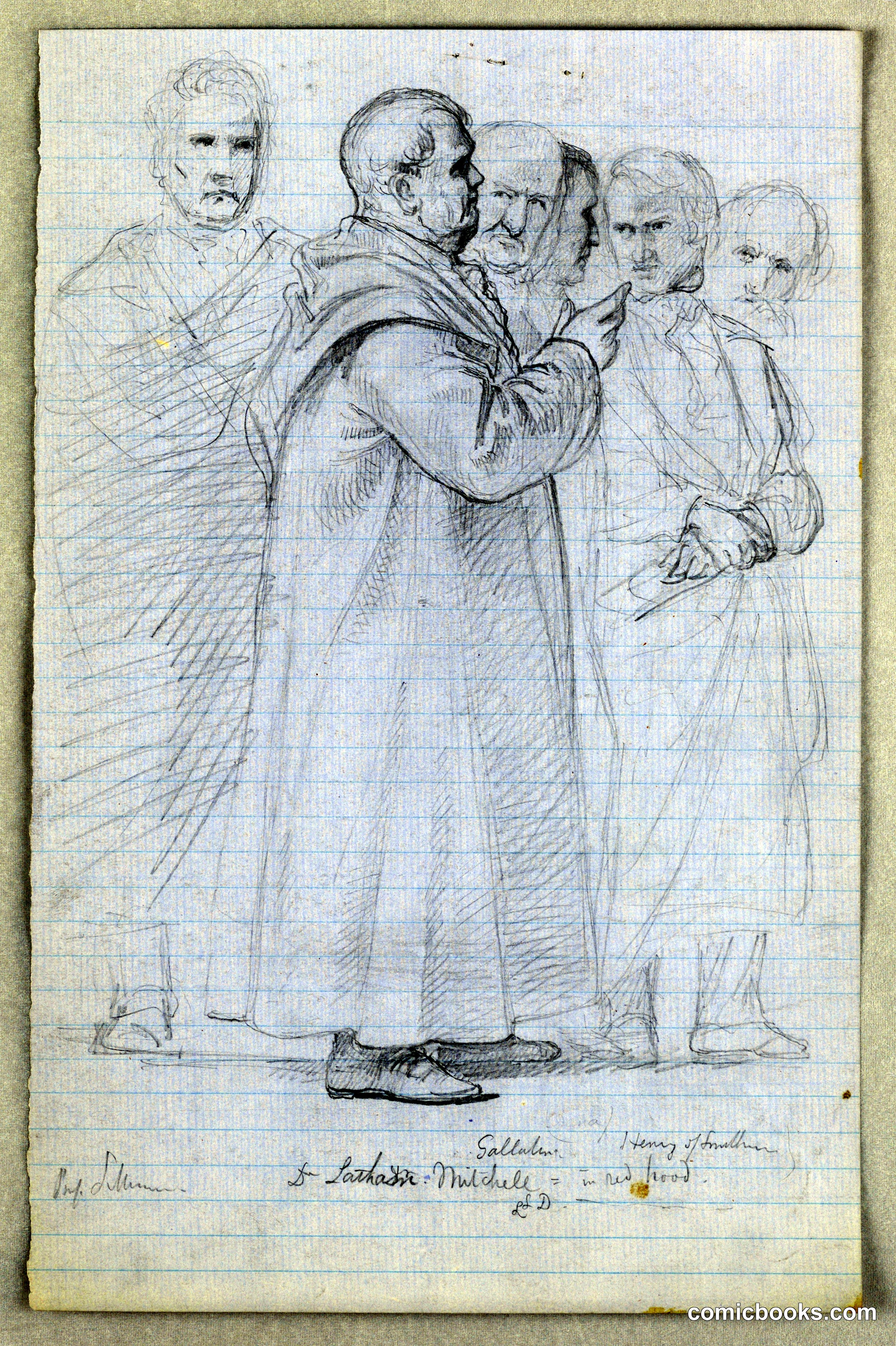 Study for 'Scientific Group'