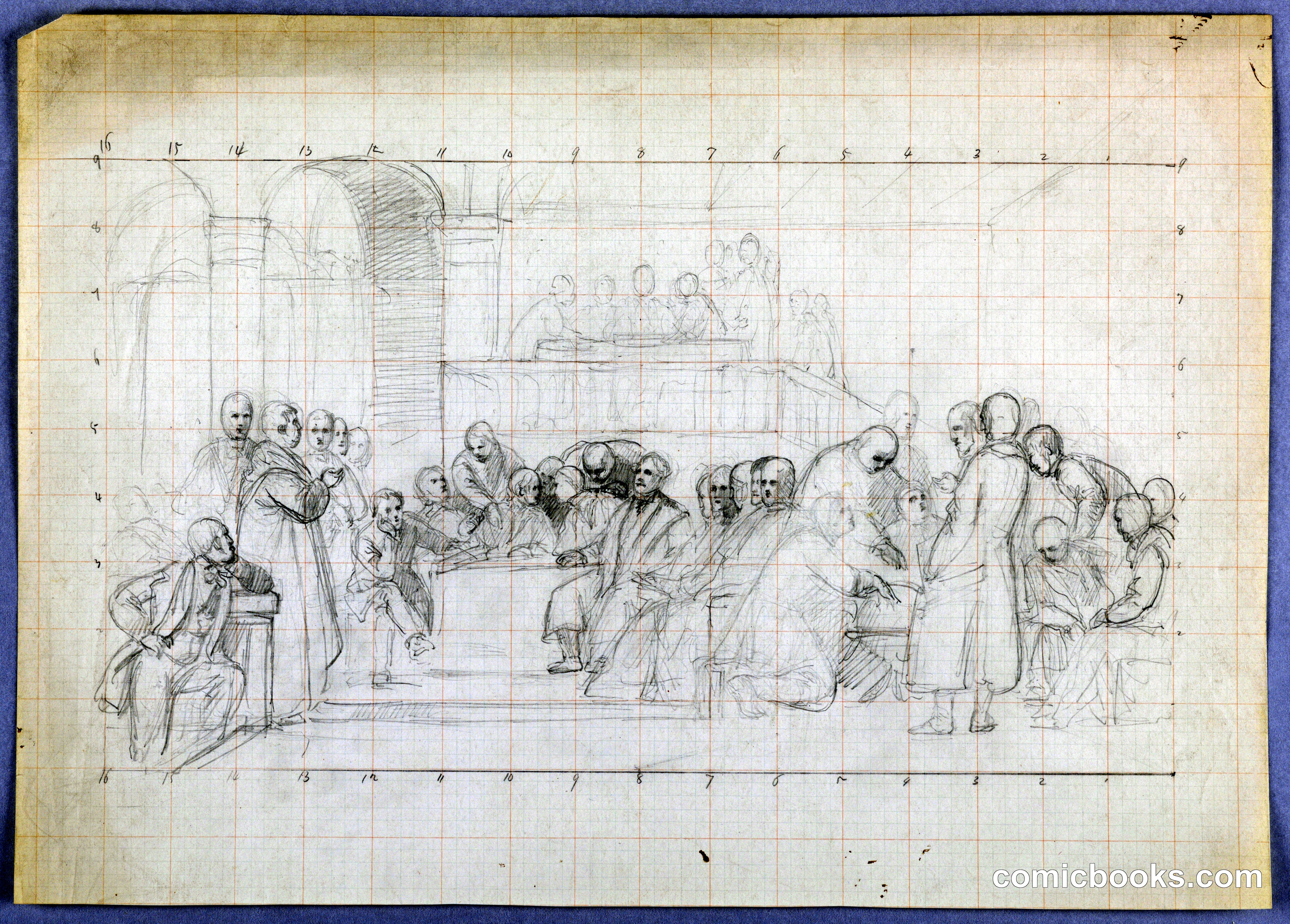 Study for 'Scientific Group'