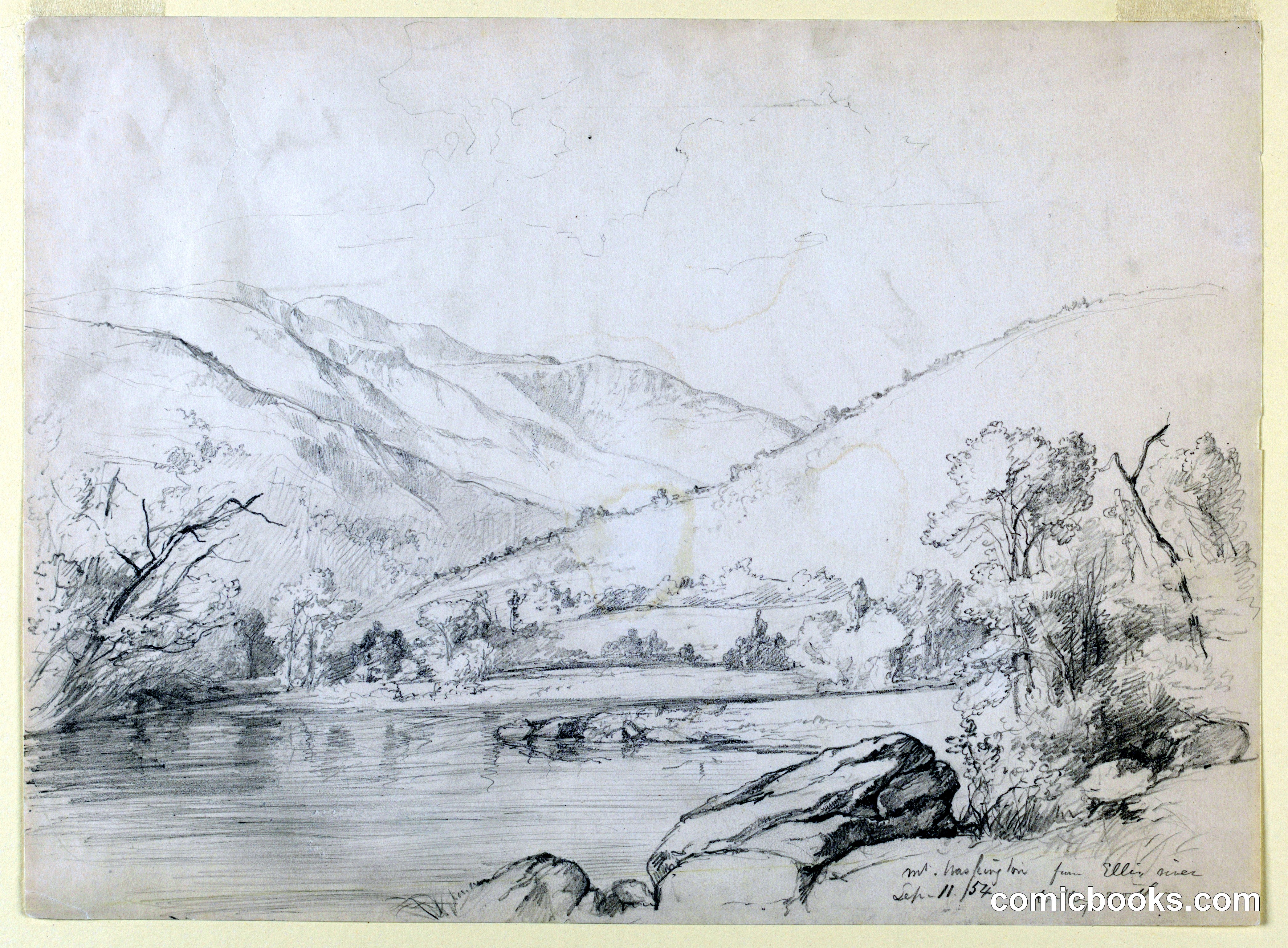 Mount Washington from Ellis River, Looking North