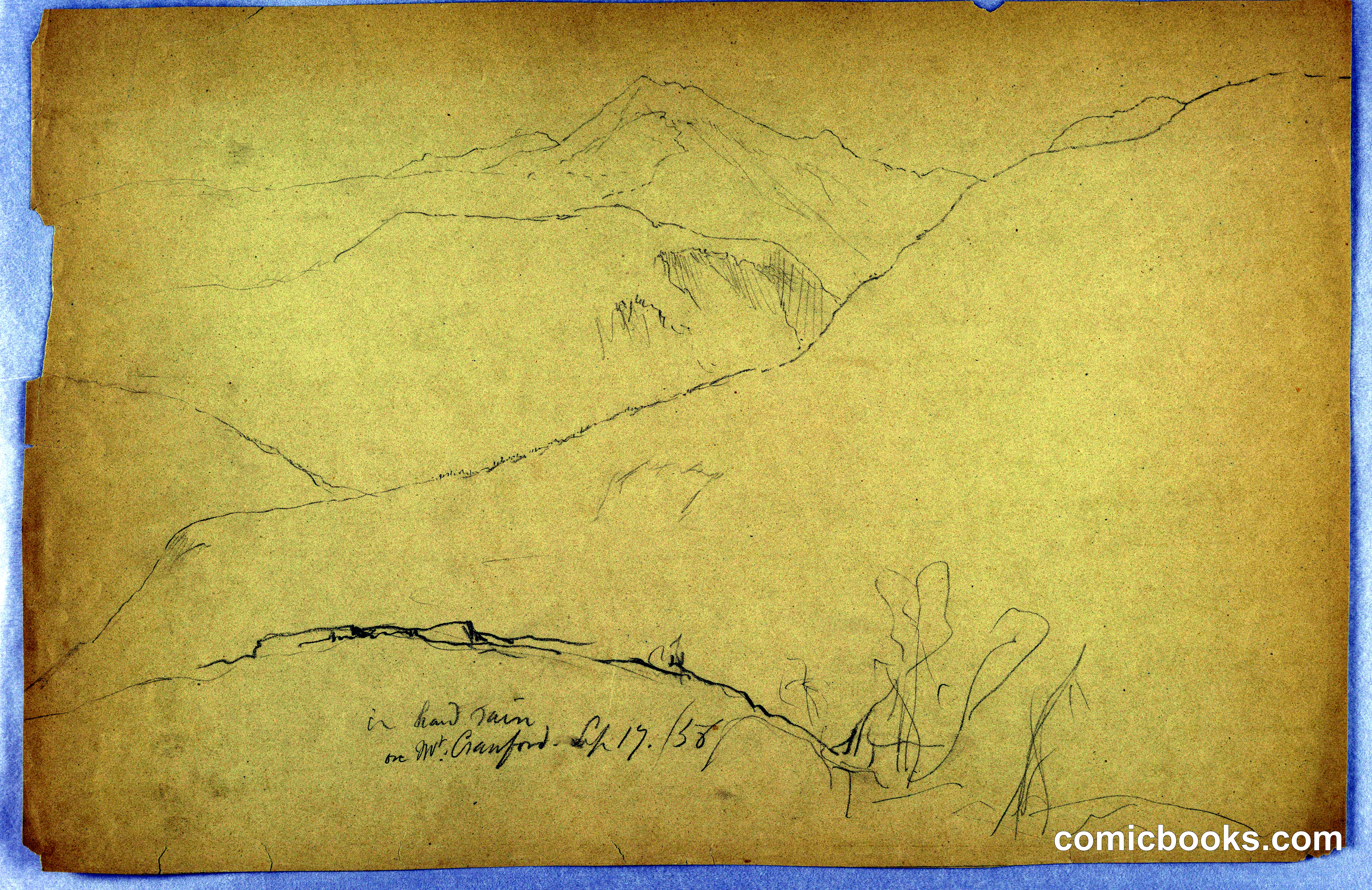 Sketch: Hard Rain on Mt. Crawford