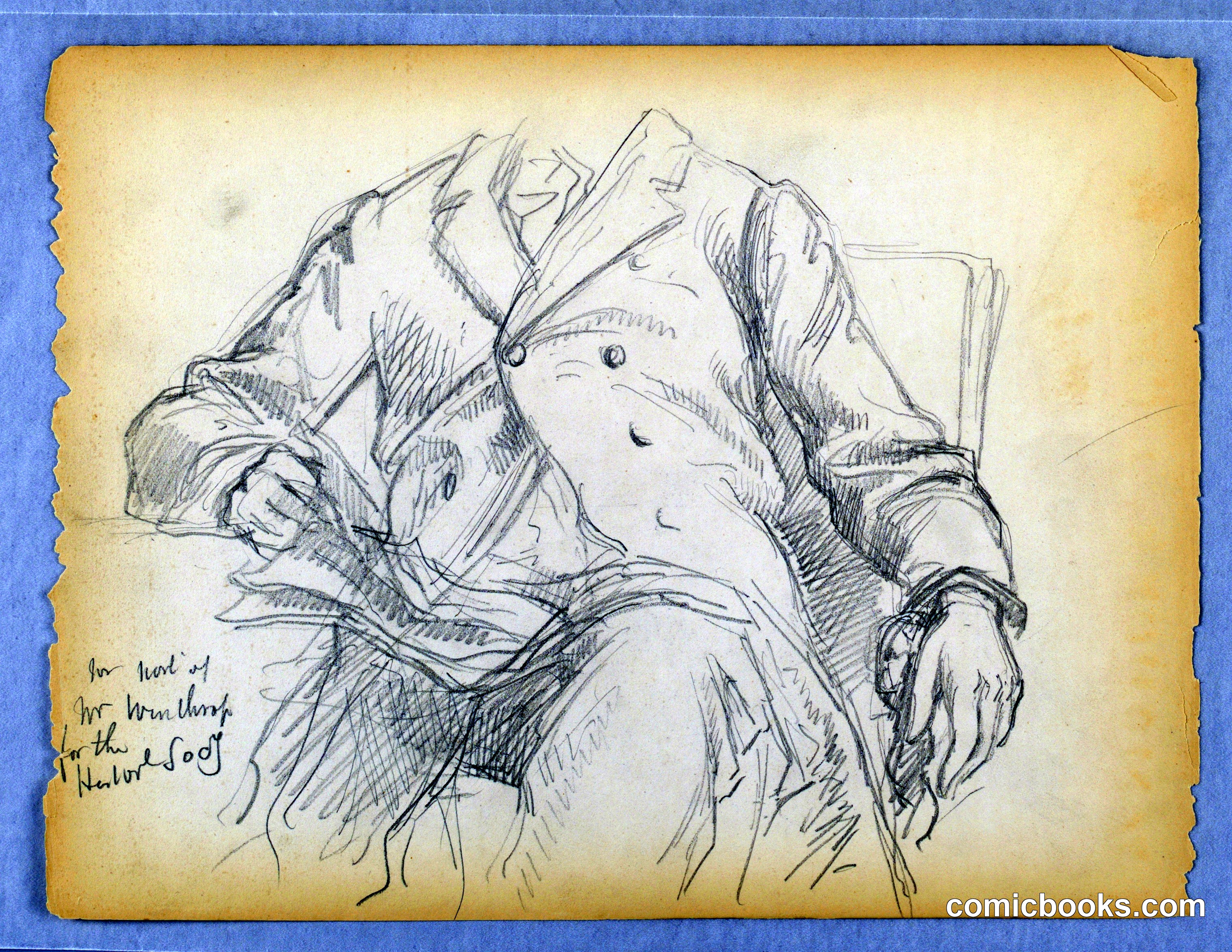 Study for Portrait of Hon. Robert C. Winthrop