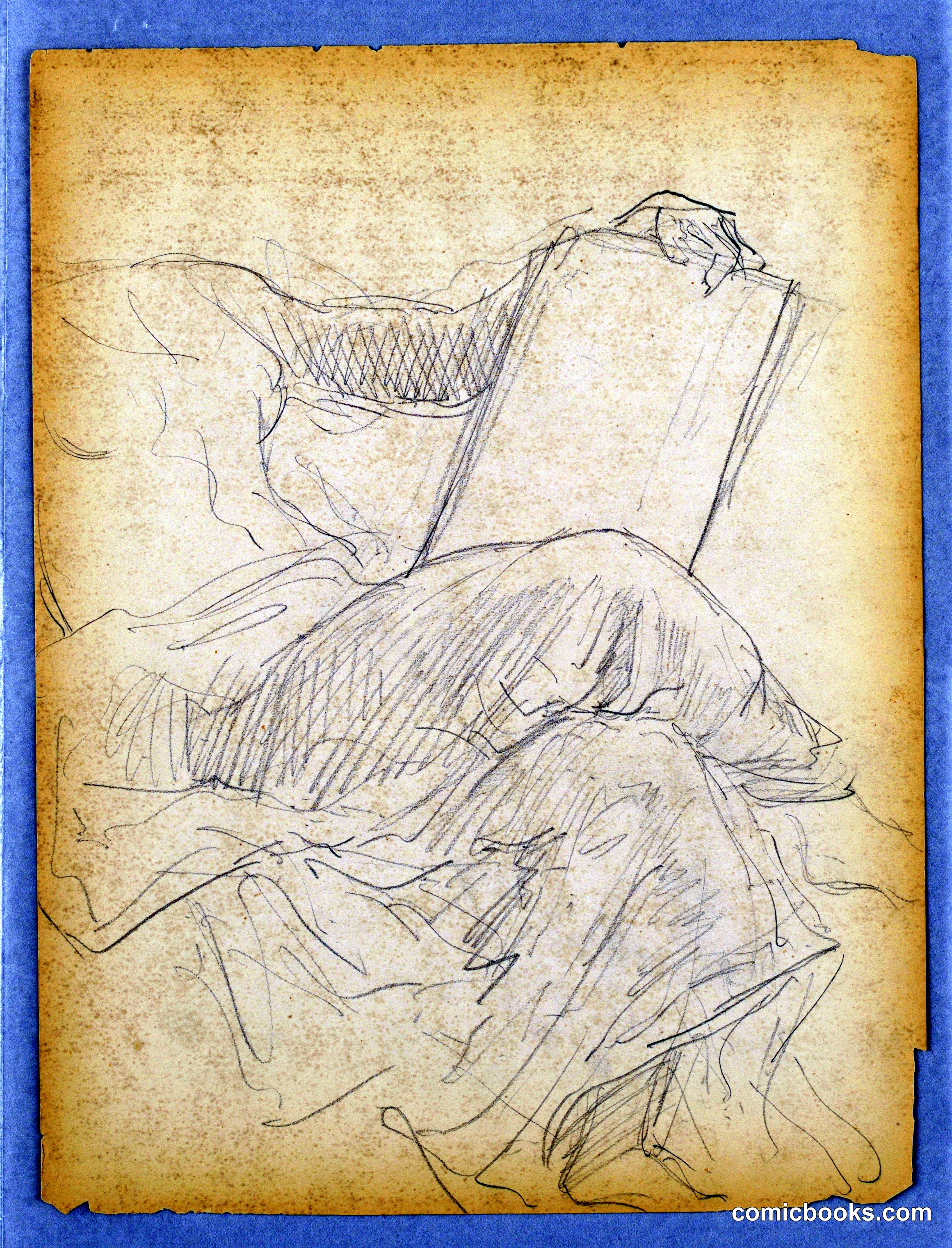 Sketch of Seated Woman for National Academy of Design Tympanum