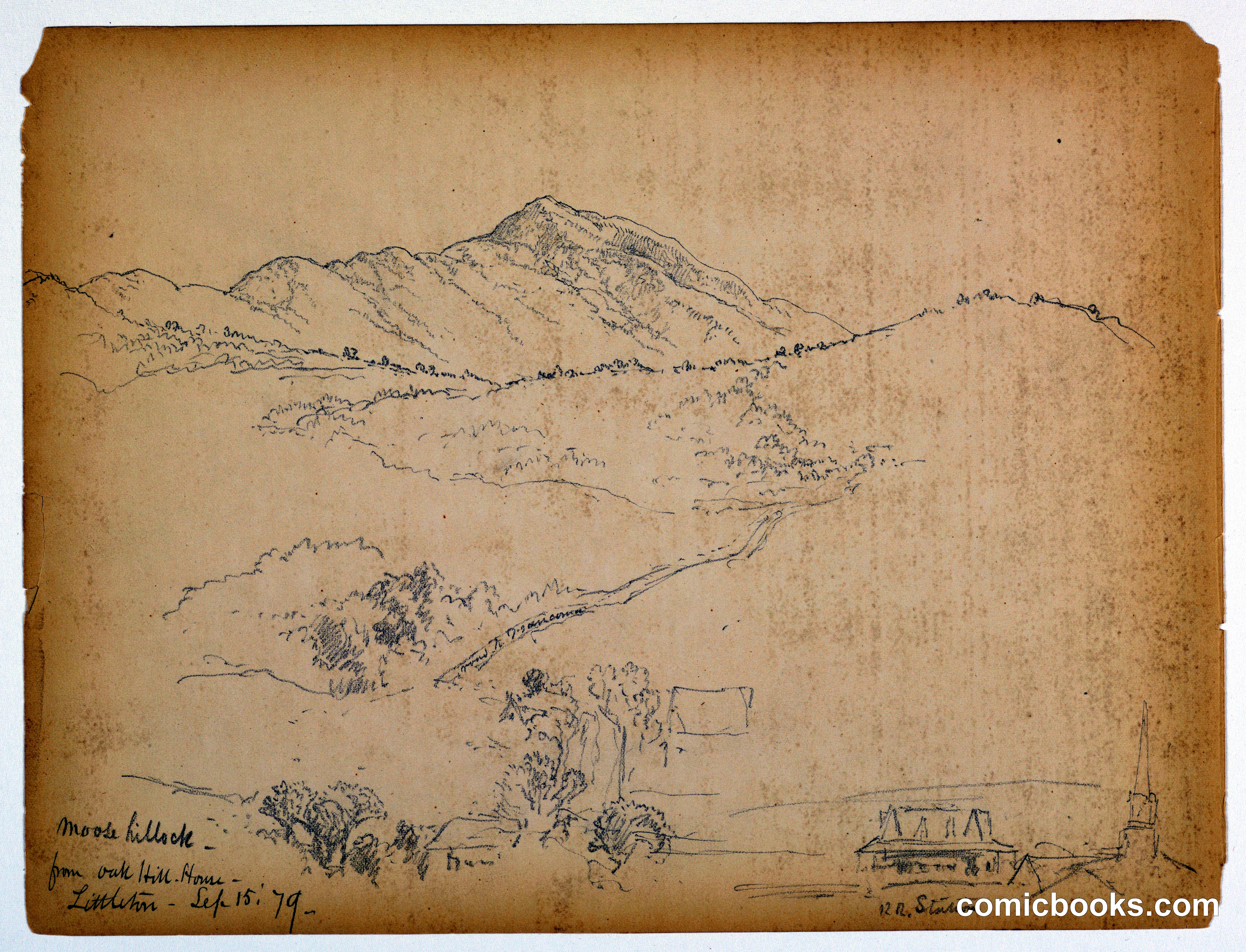 Moose Hillock from Oak Hill House, Littleton, New Hampshire