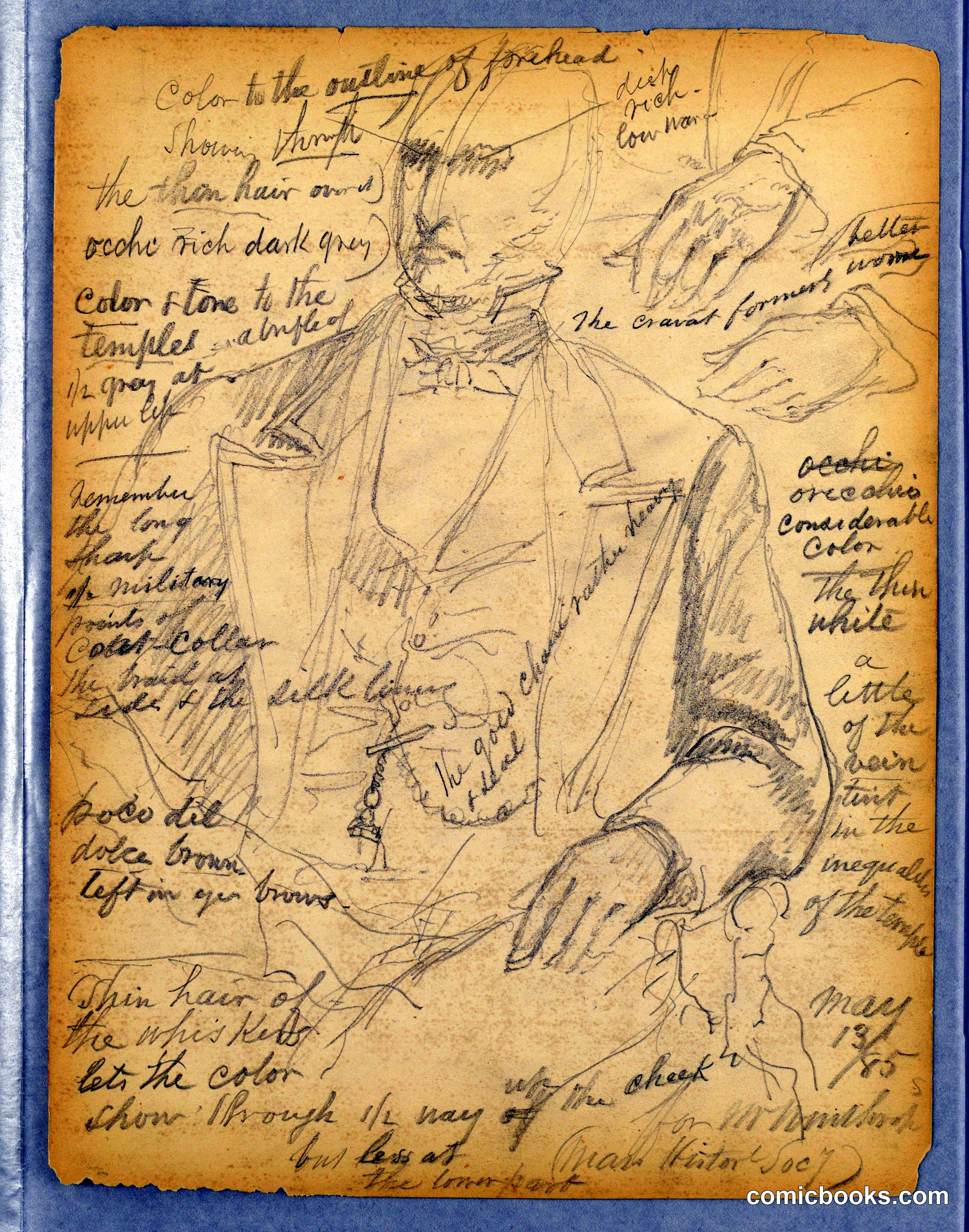 Study for Portrait of Mr. Winthrop