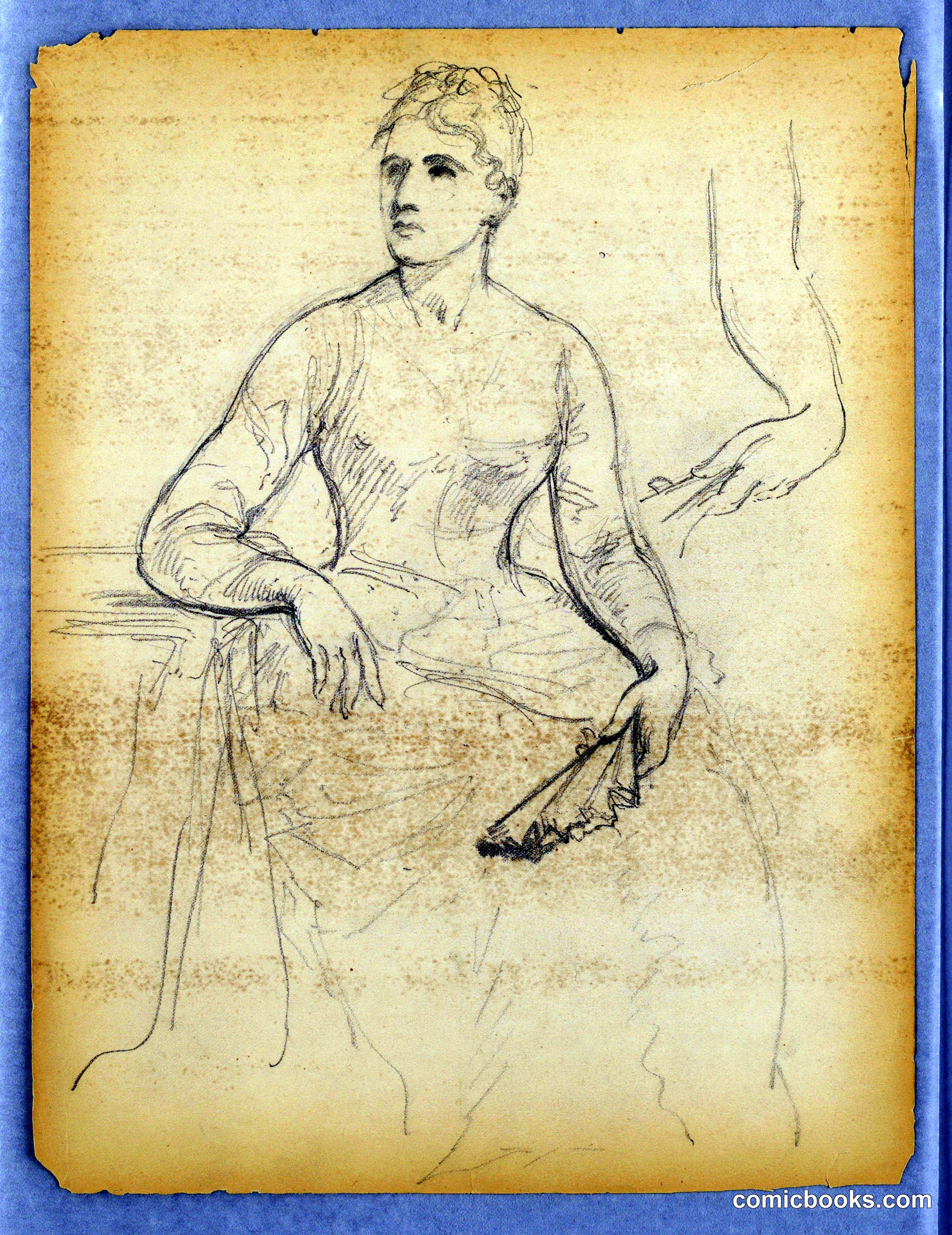 Sketch for a Portrait of a Seated Woman