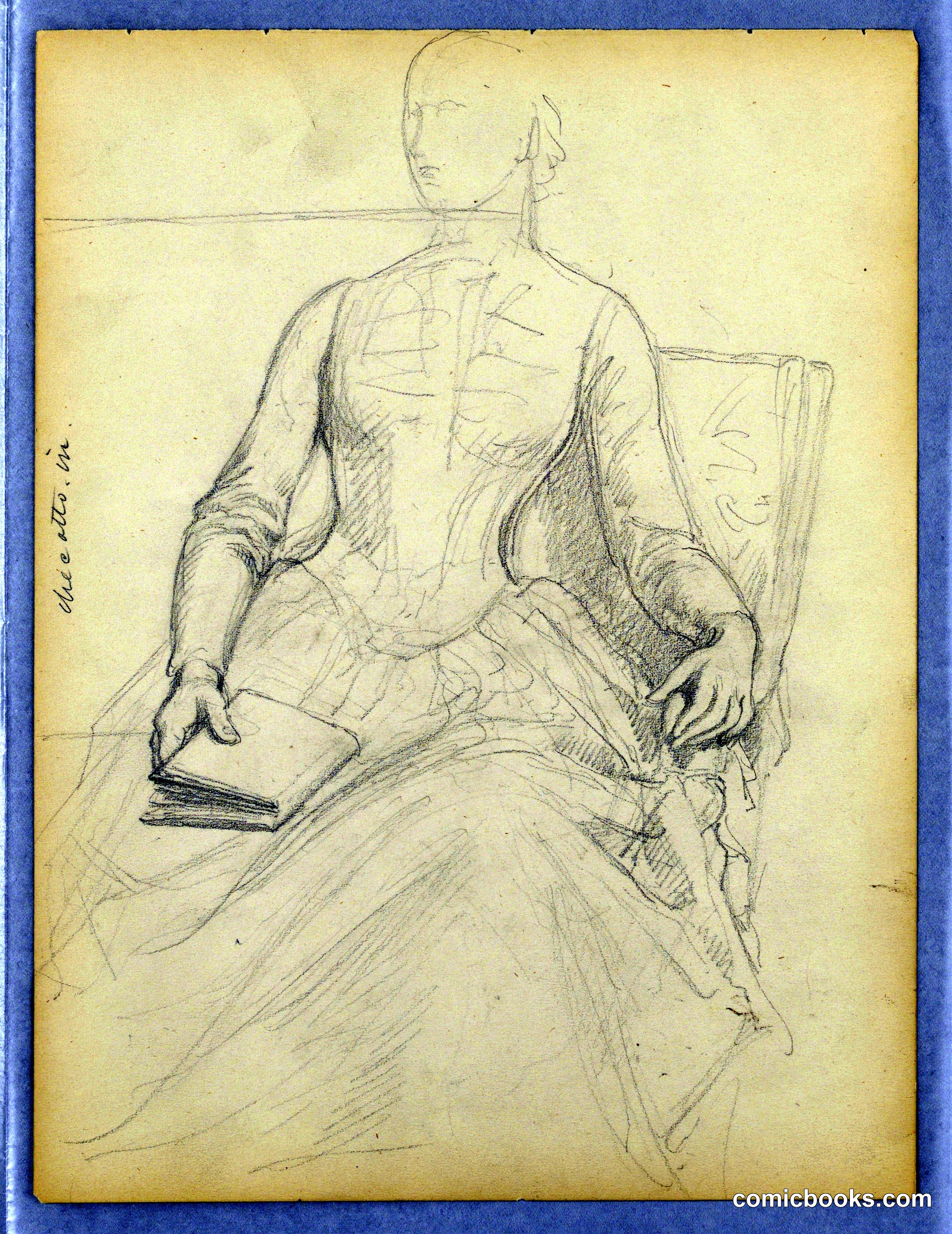 Sketch of Seated Woman