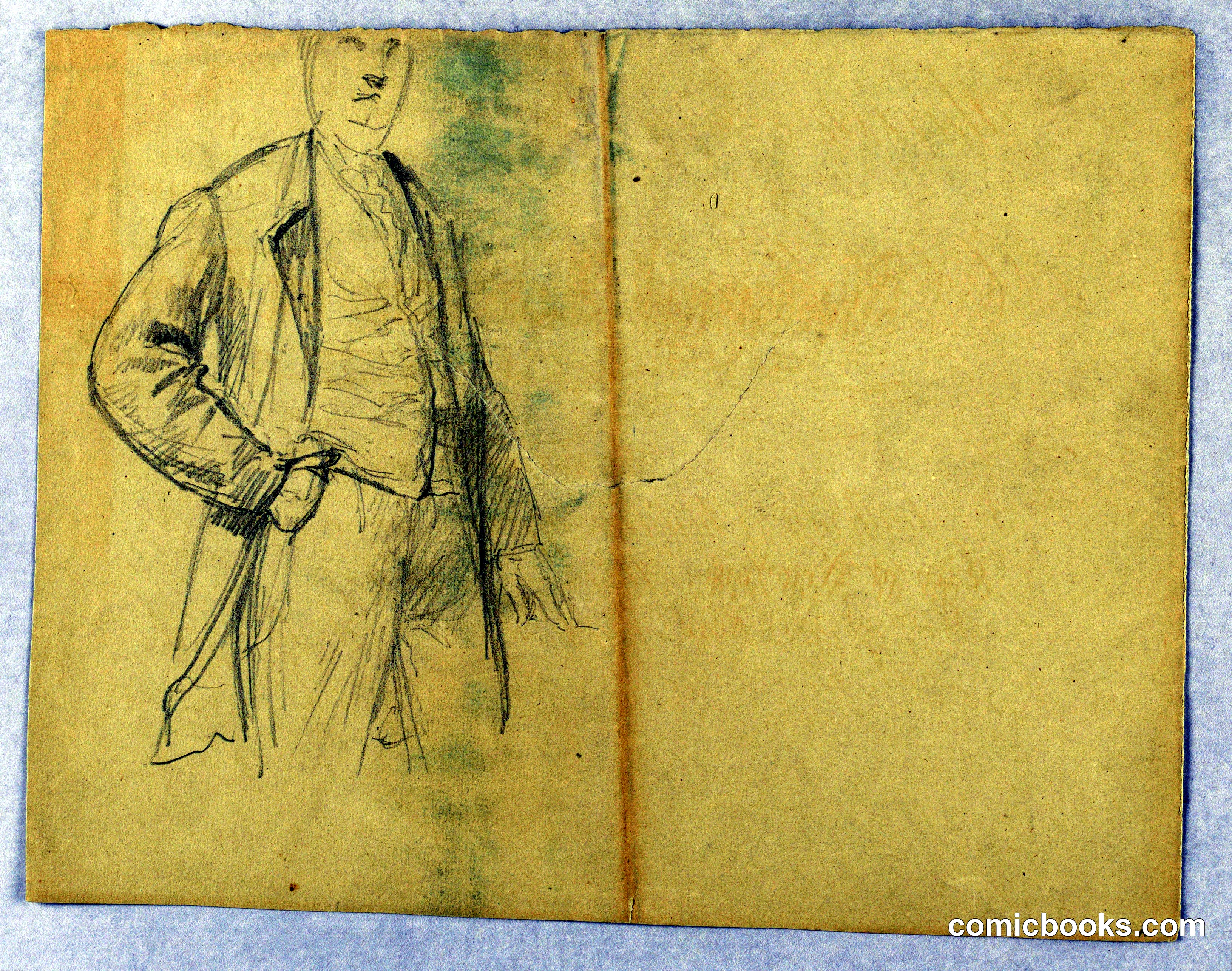 Sketch for Portrait of Mr. Samuel Ward Sr., Standing with Hand in Pocket