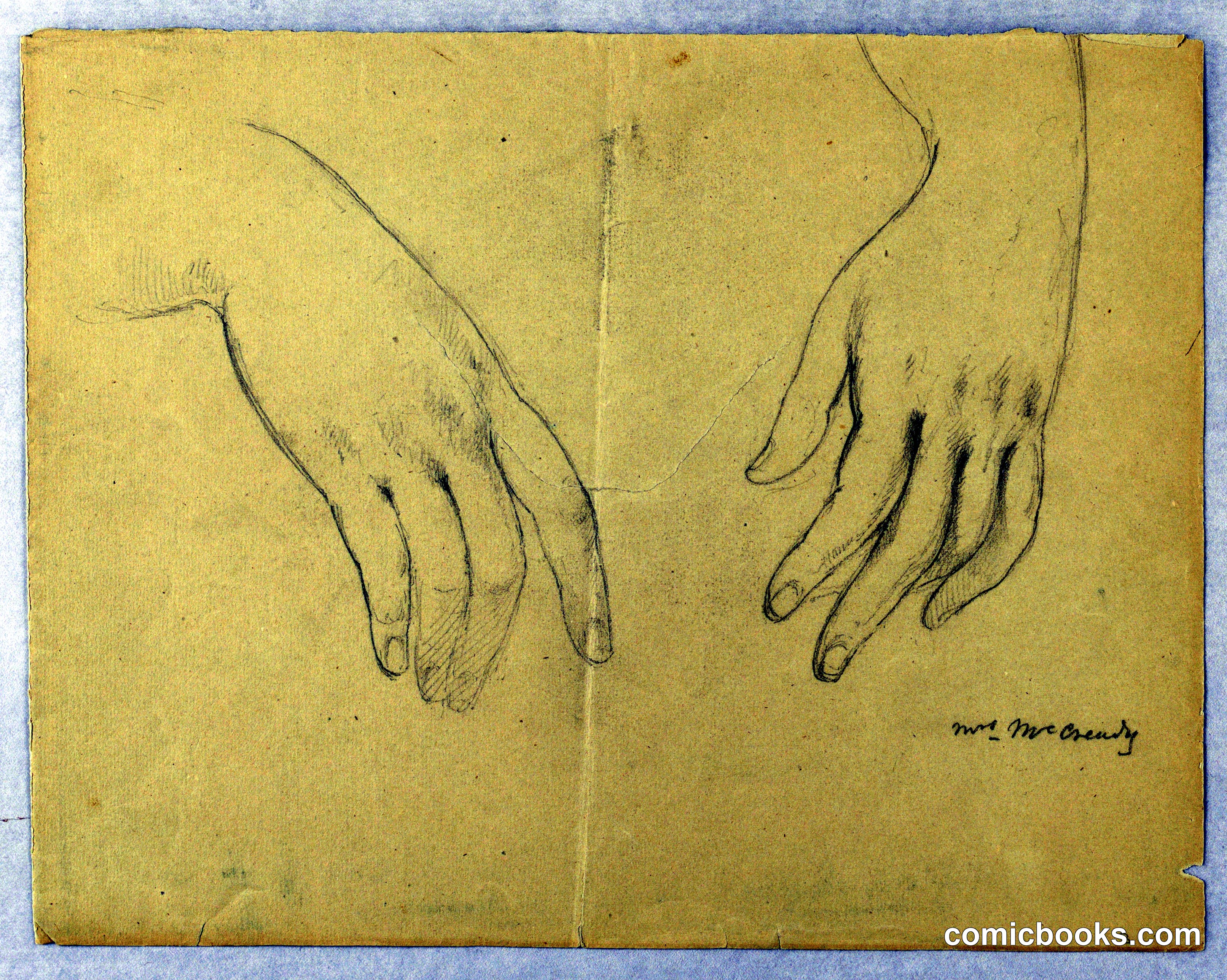 Study of Hands for Portrait of Mrs. McCready