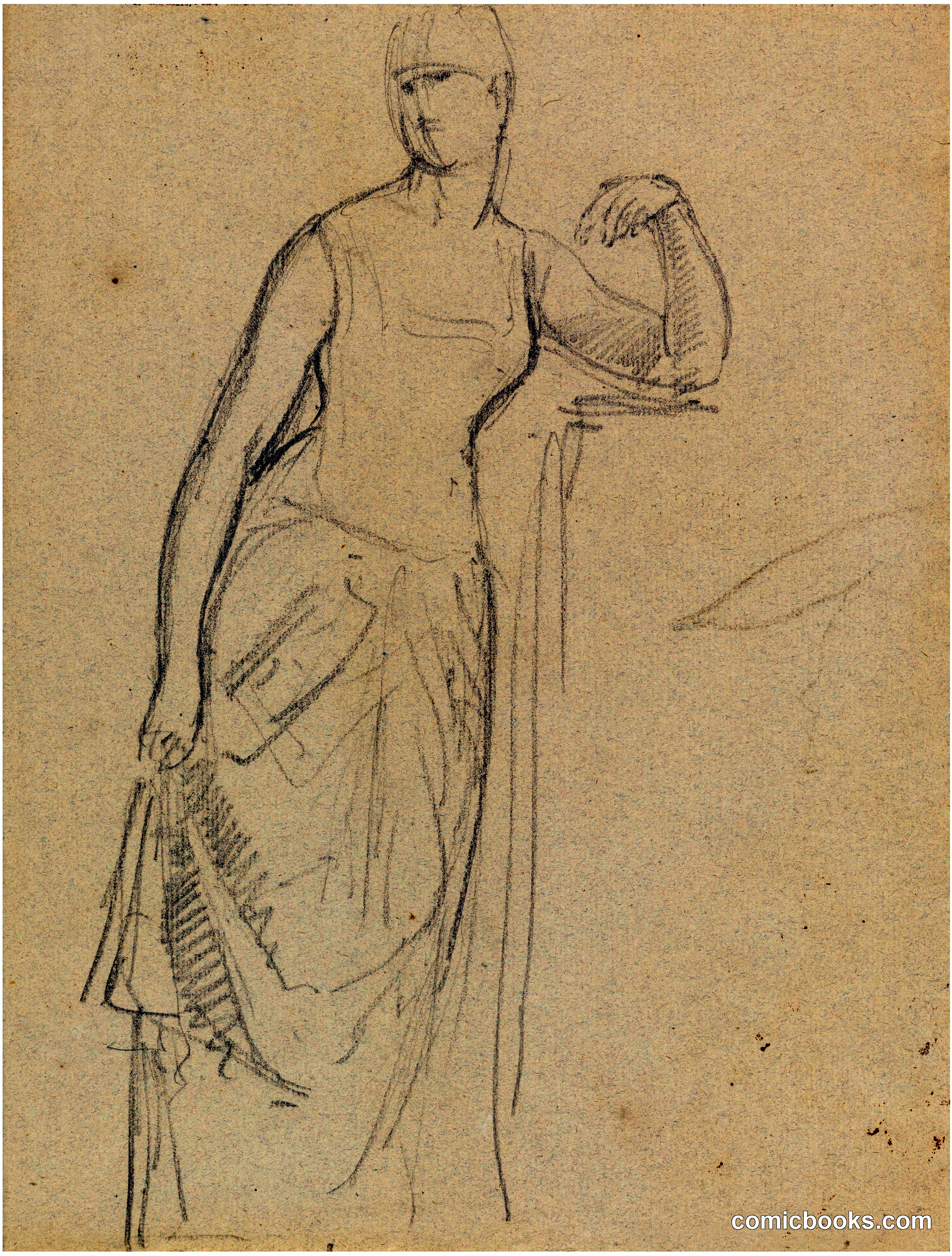 Sketch for a Portrait of Mrs. Bella Worsham