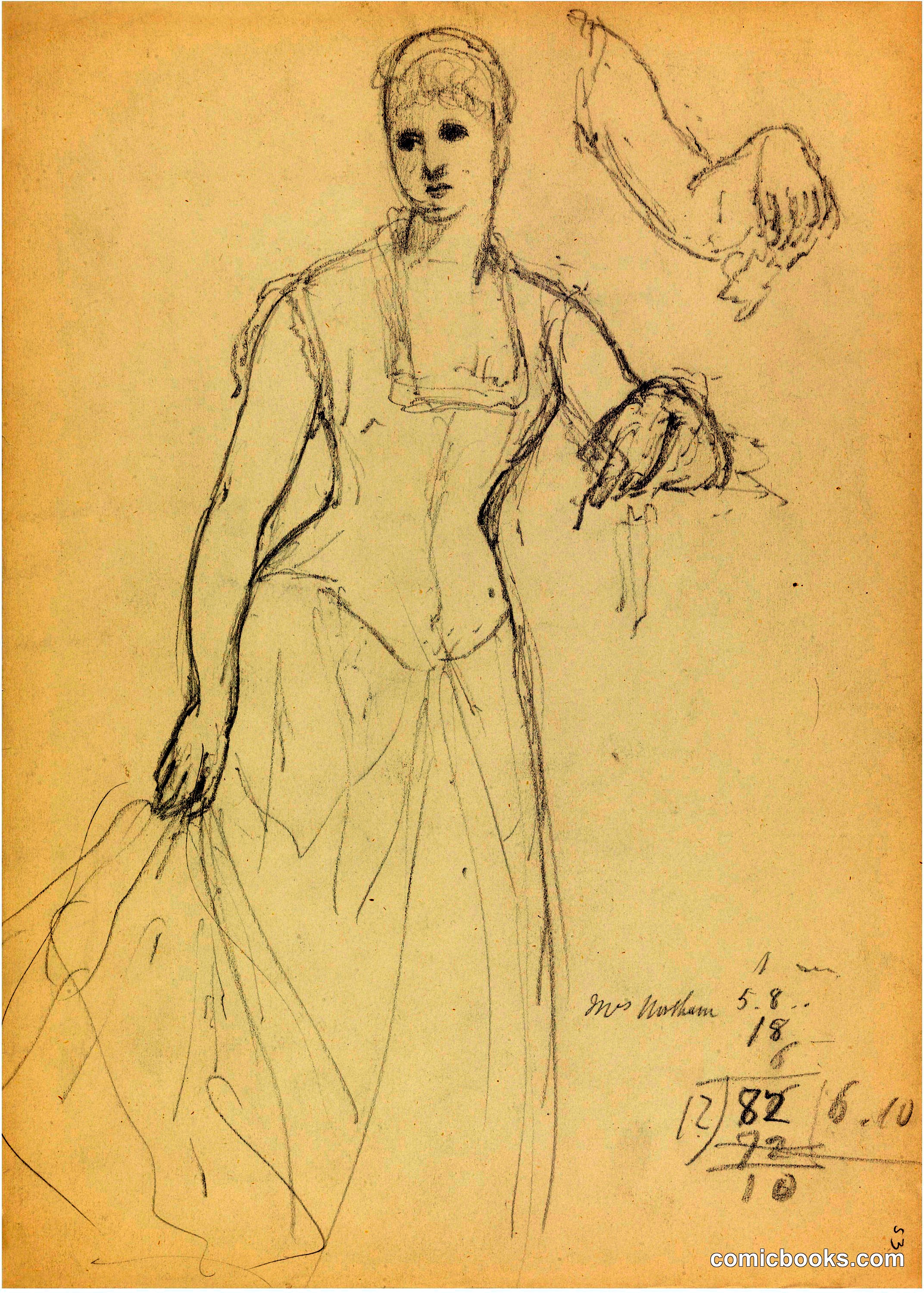 Sketch for a Portrait of Bella Worsham