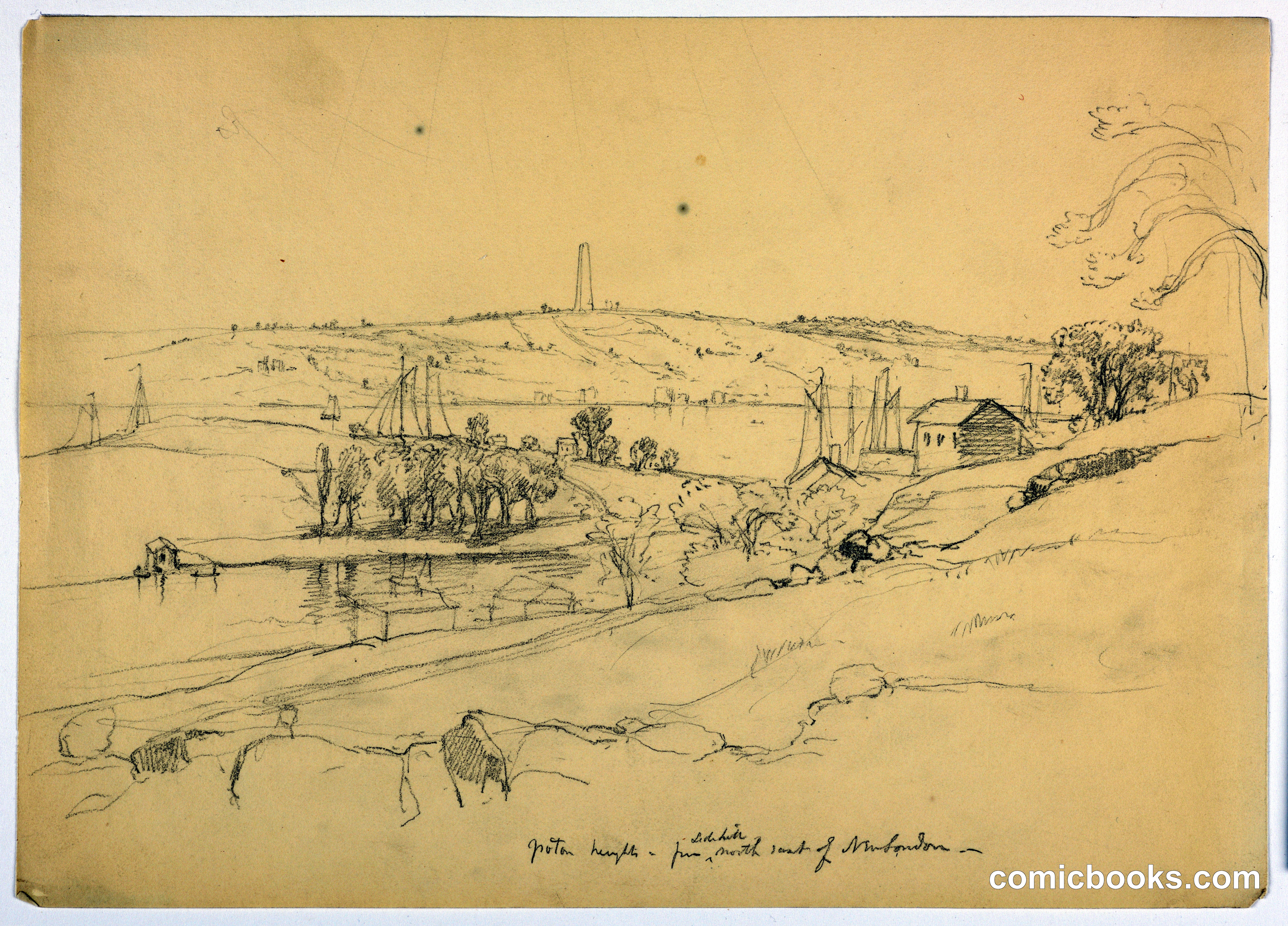 Groton Heights from Hill Northeast of New London