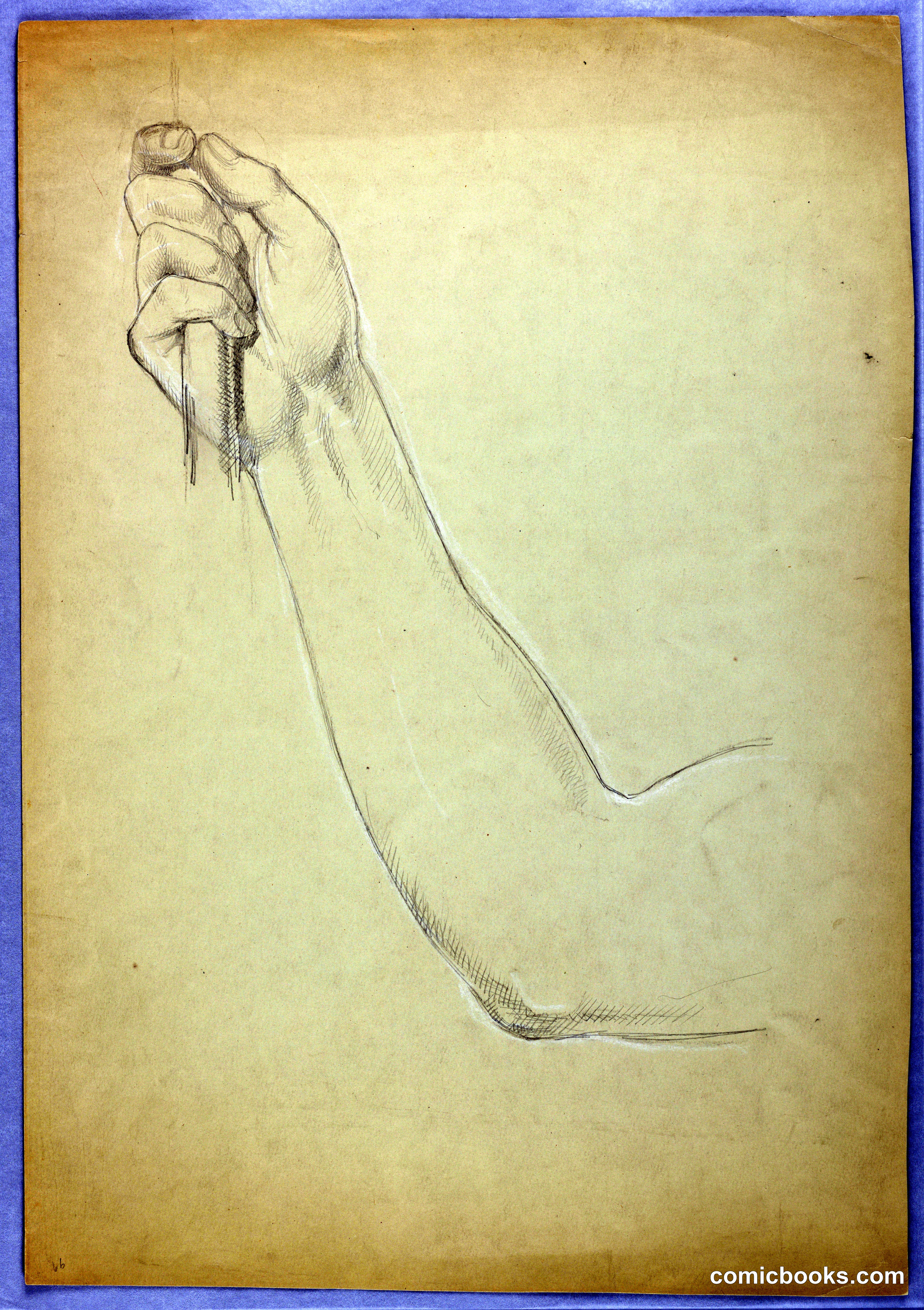 Study of Right Arm for "Christiana and Her Family Passing through the Valley of the Shadow of Death"