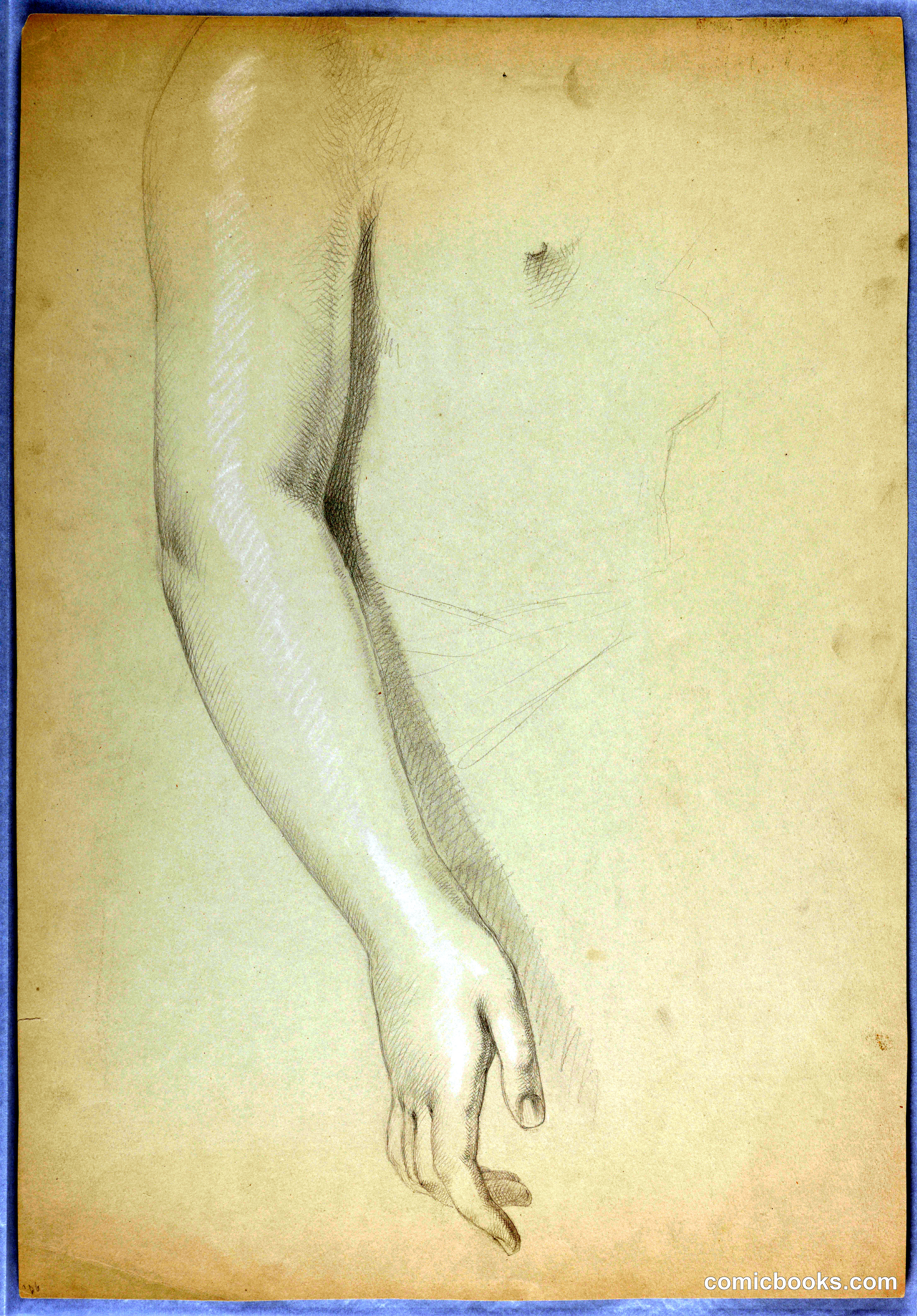 Study of an Arm for "Christiana and Her Family Passing through the Valley of the Shadow of Death"