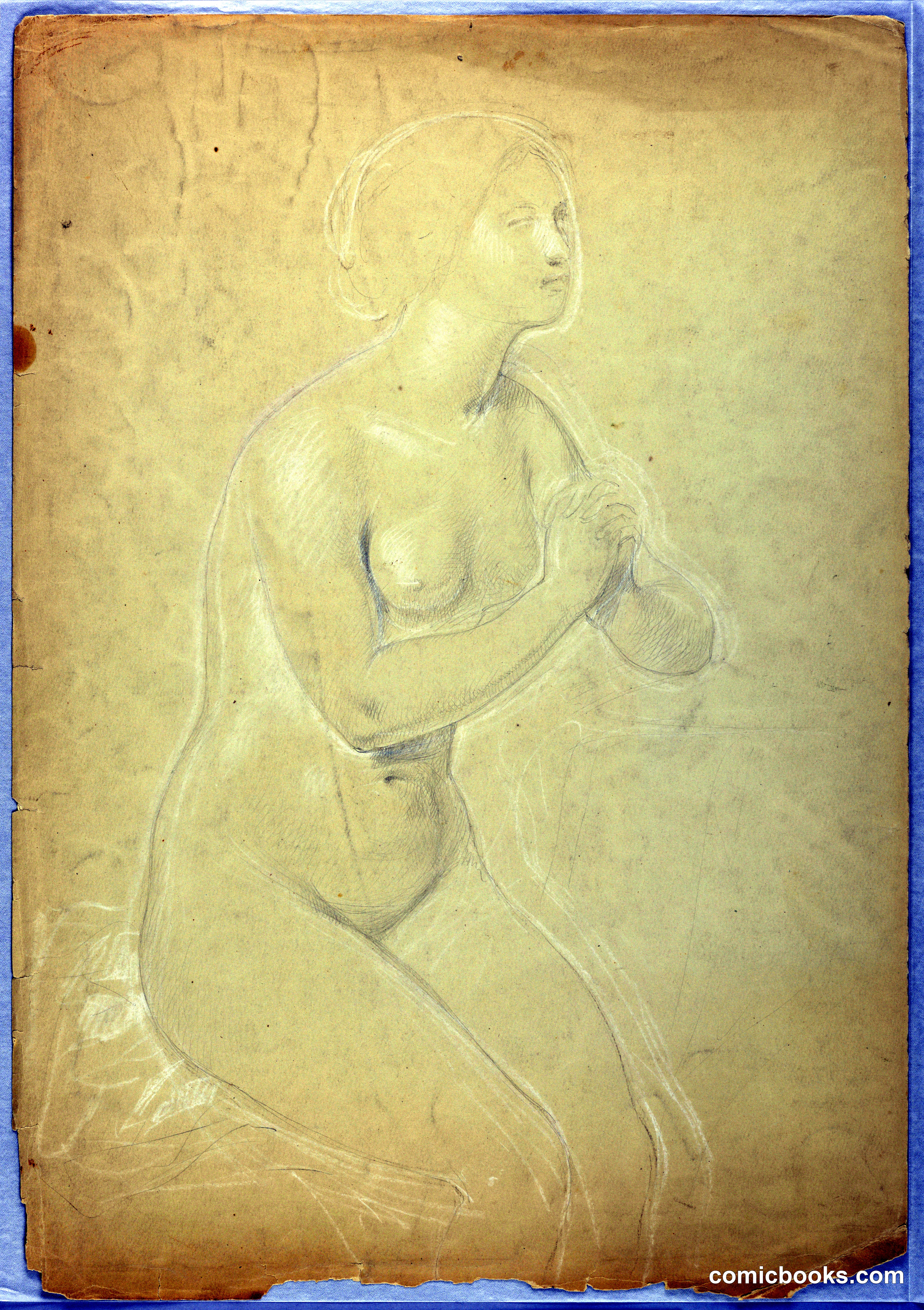 Female Nude, Study for 'A Magdalen'