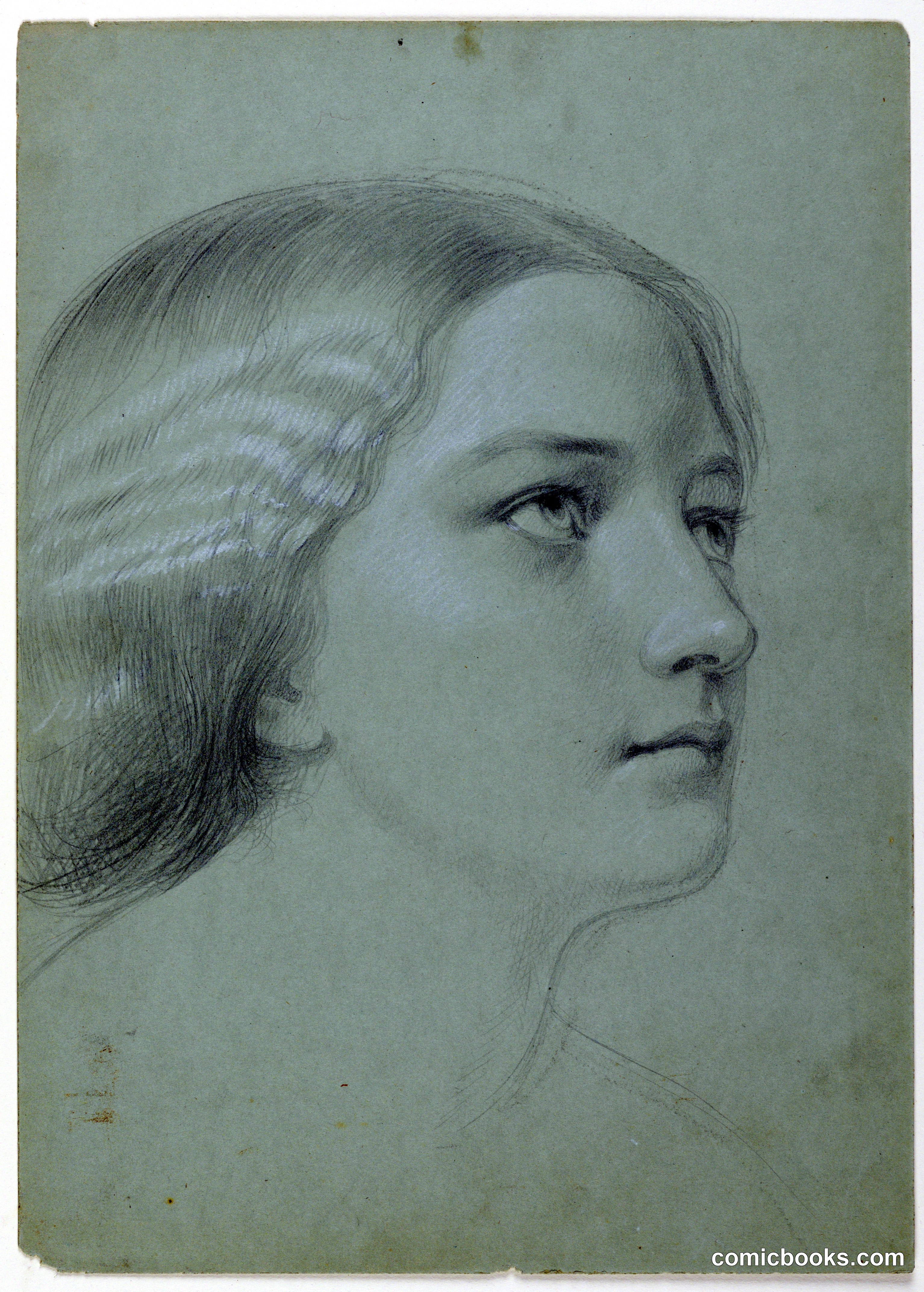 Study of a Woman's Head for 'A Magdalen'
