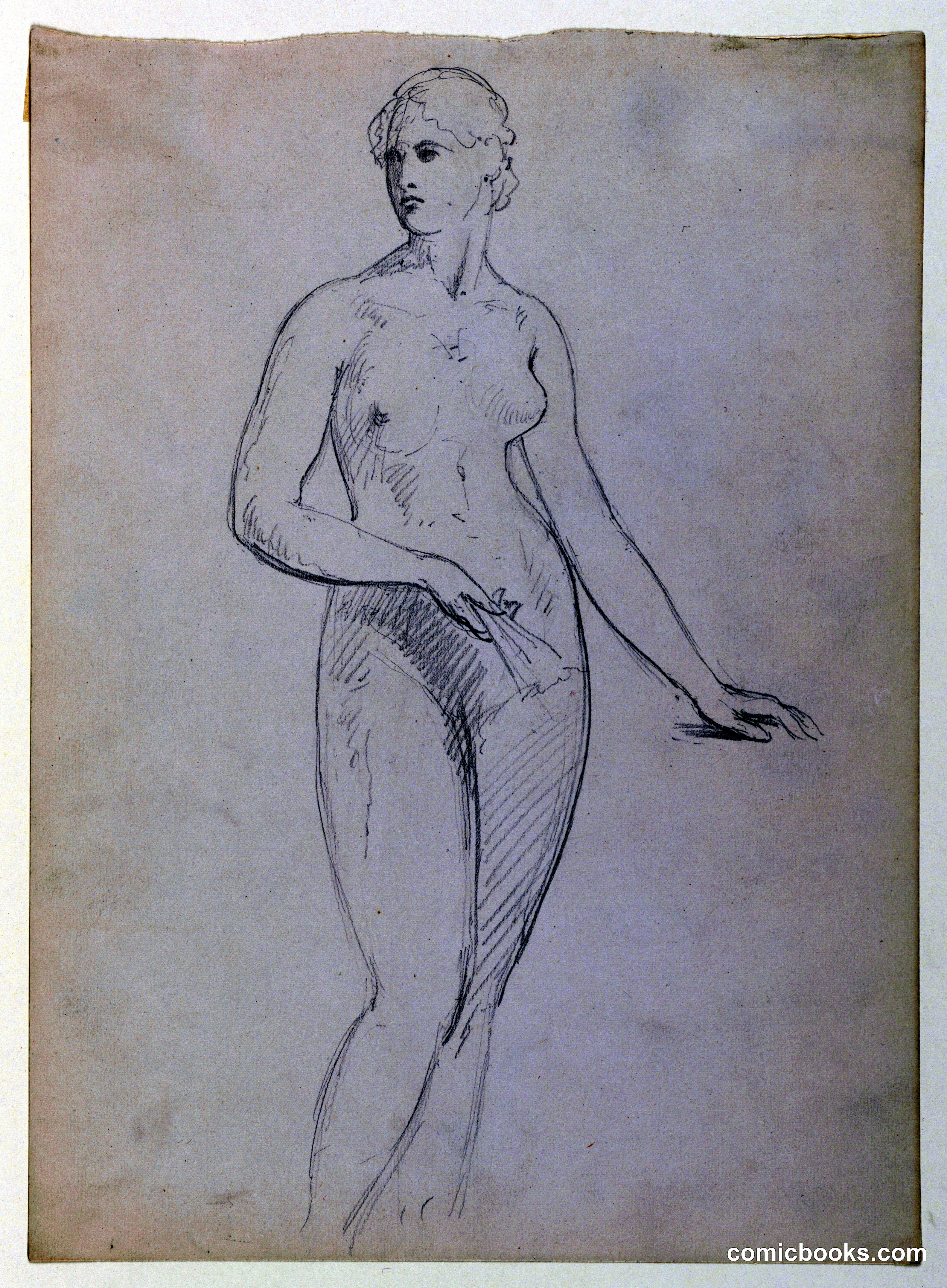 Female Nude, Study for Portrait of Mrs. Henry Schieffelin
