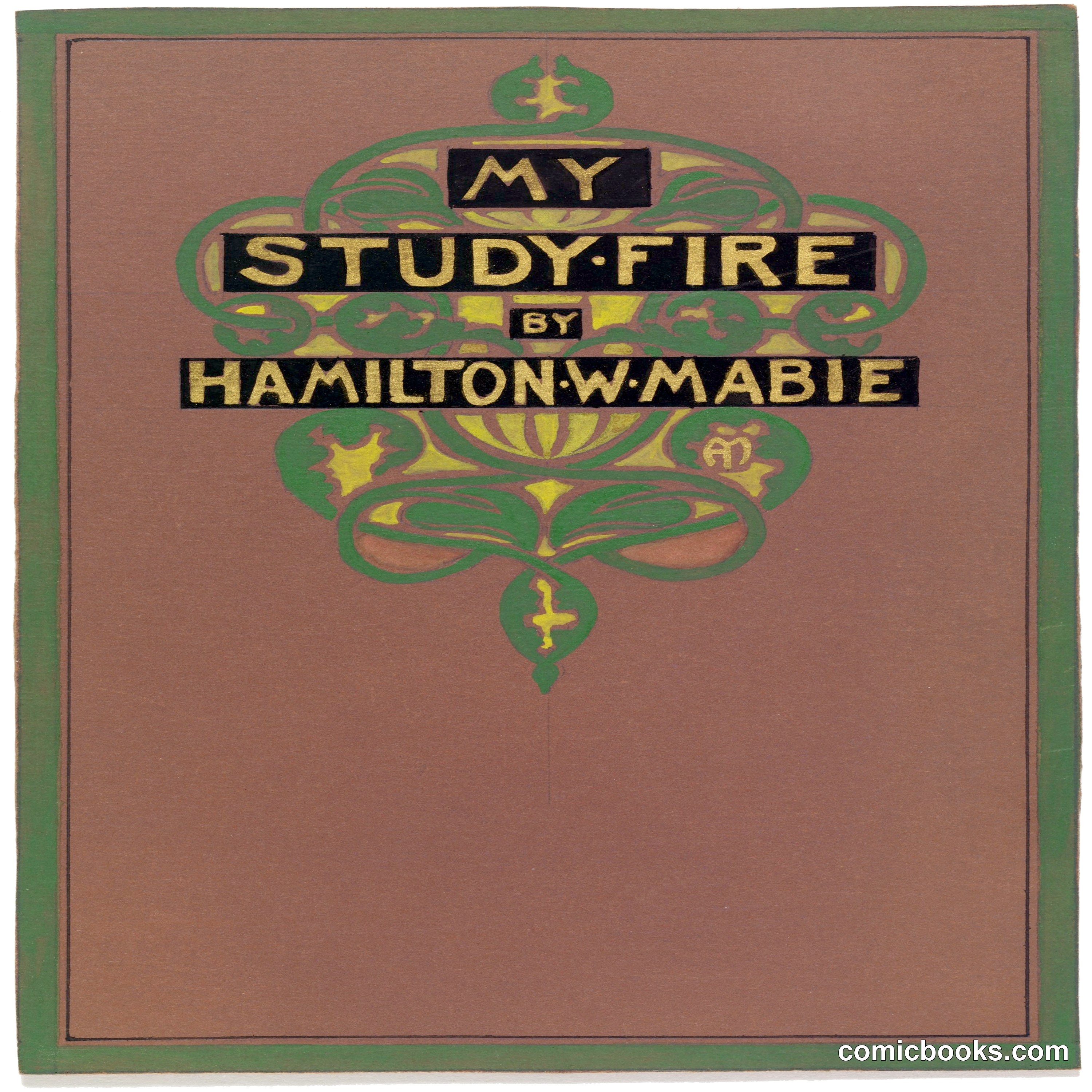 Design for a Book Cover: My Study Fire