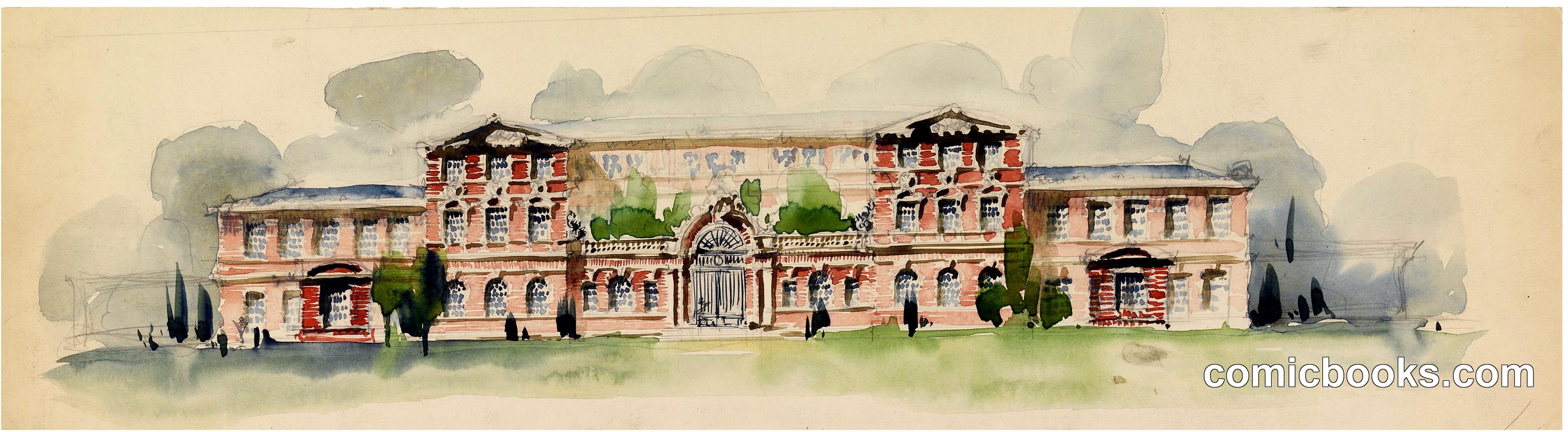 Hearst School for Girls: Main Building Elevation