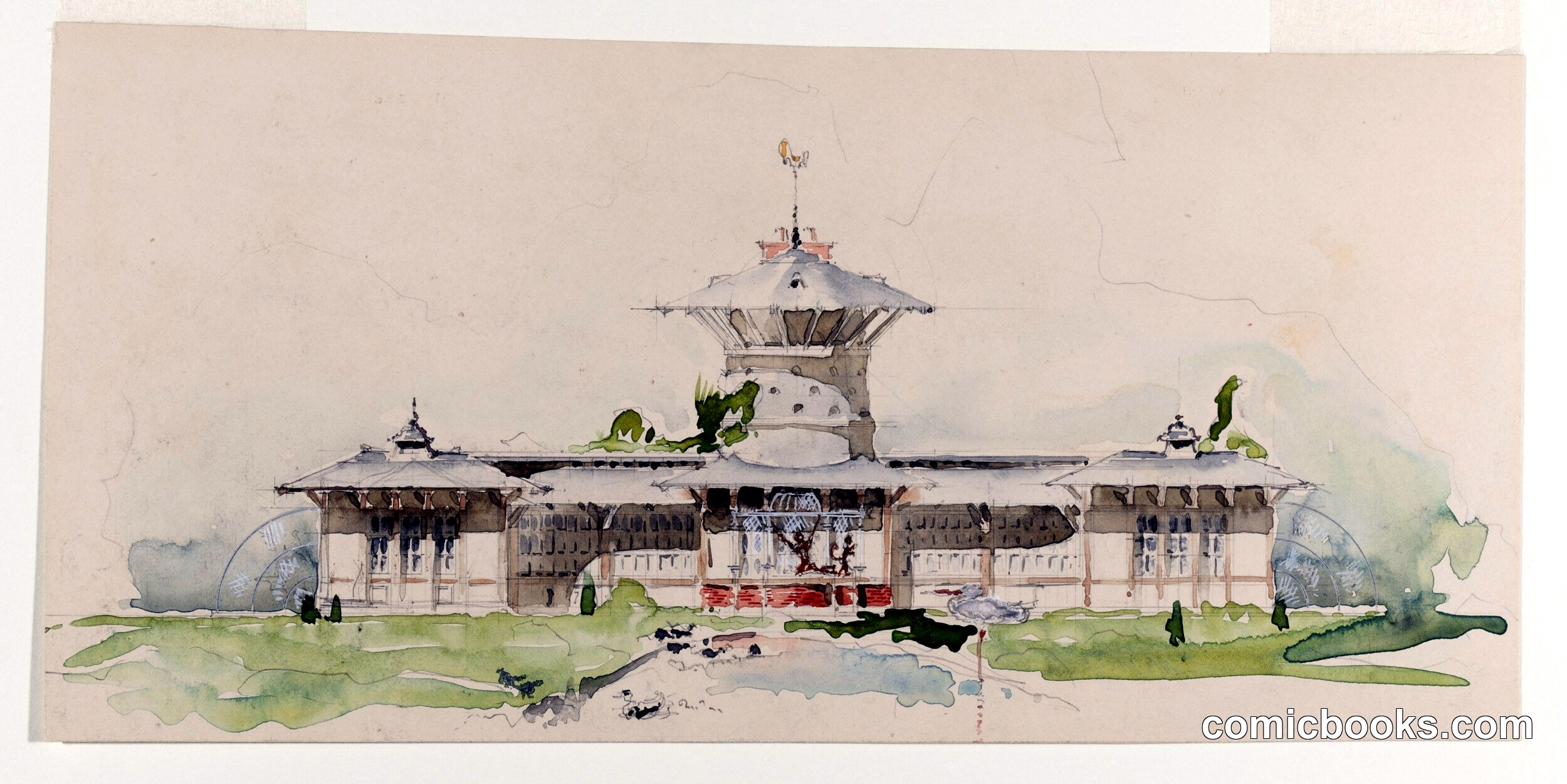 Elevation of the Belmont Menagerie, Newport, Rhode Island