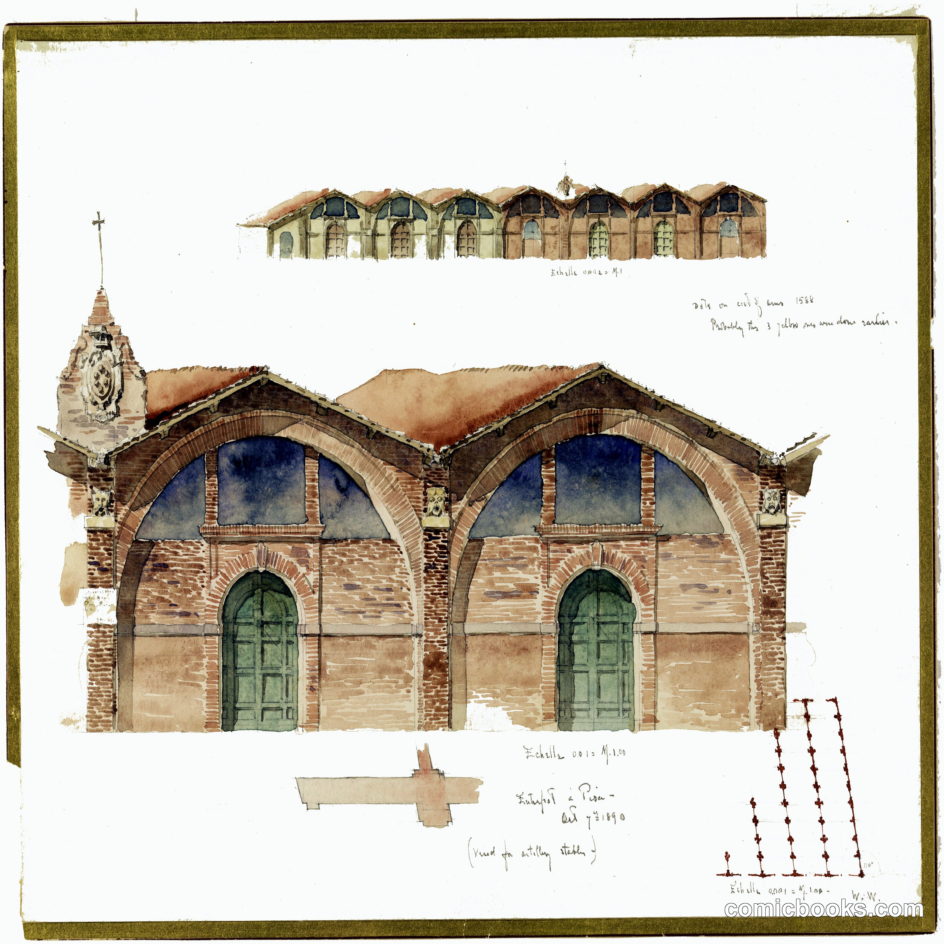 A Warehouse of the 16th Century in Pisa, Italy